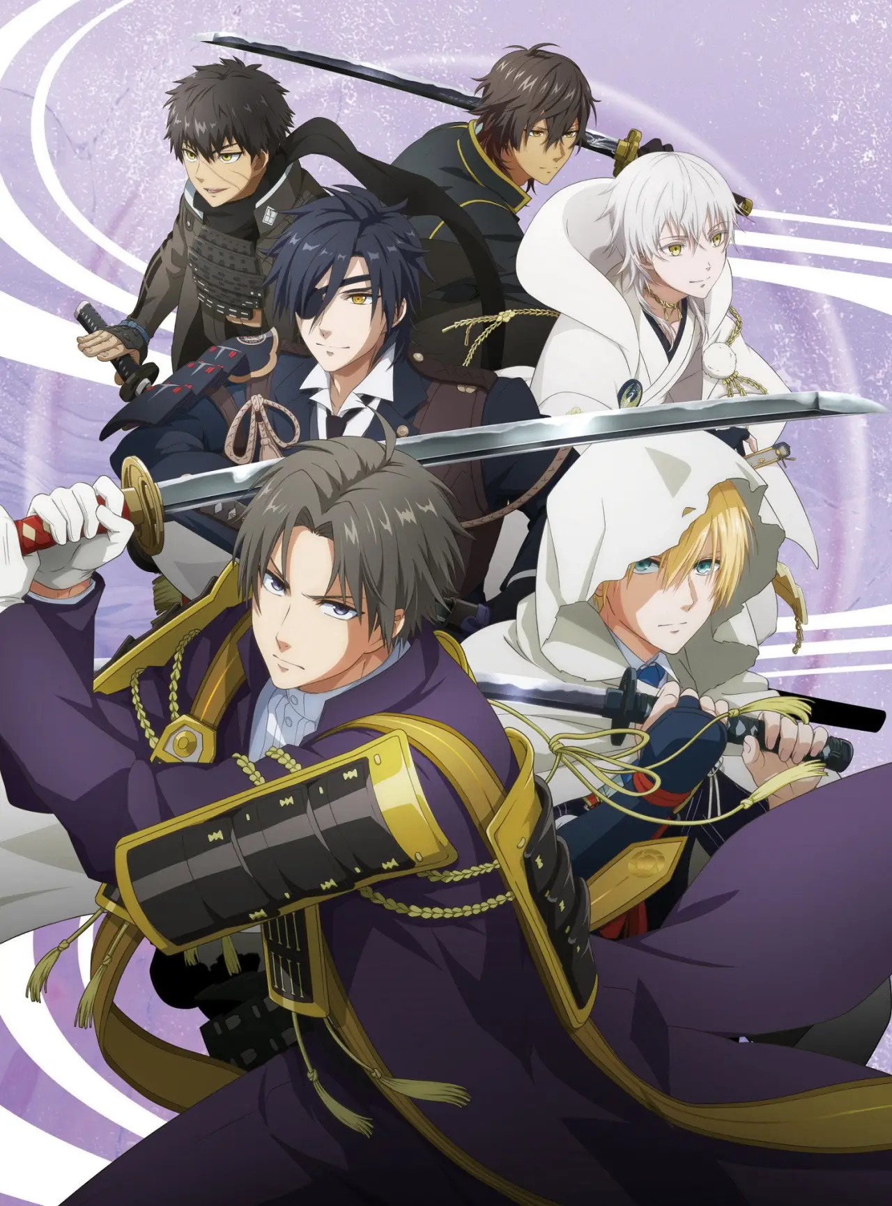 Plakat filmowy "刀剣乱舞 廻 -々伝 近し侍らうものら-"
