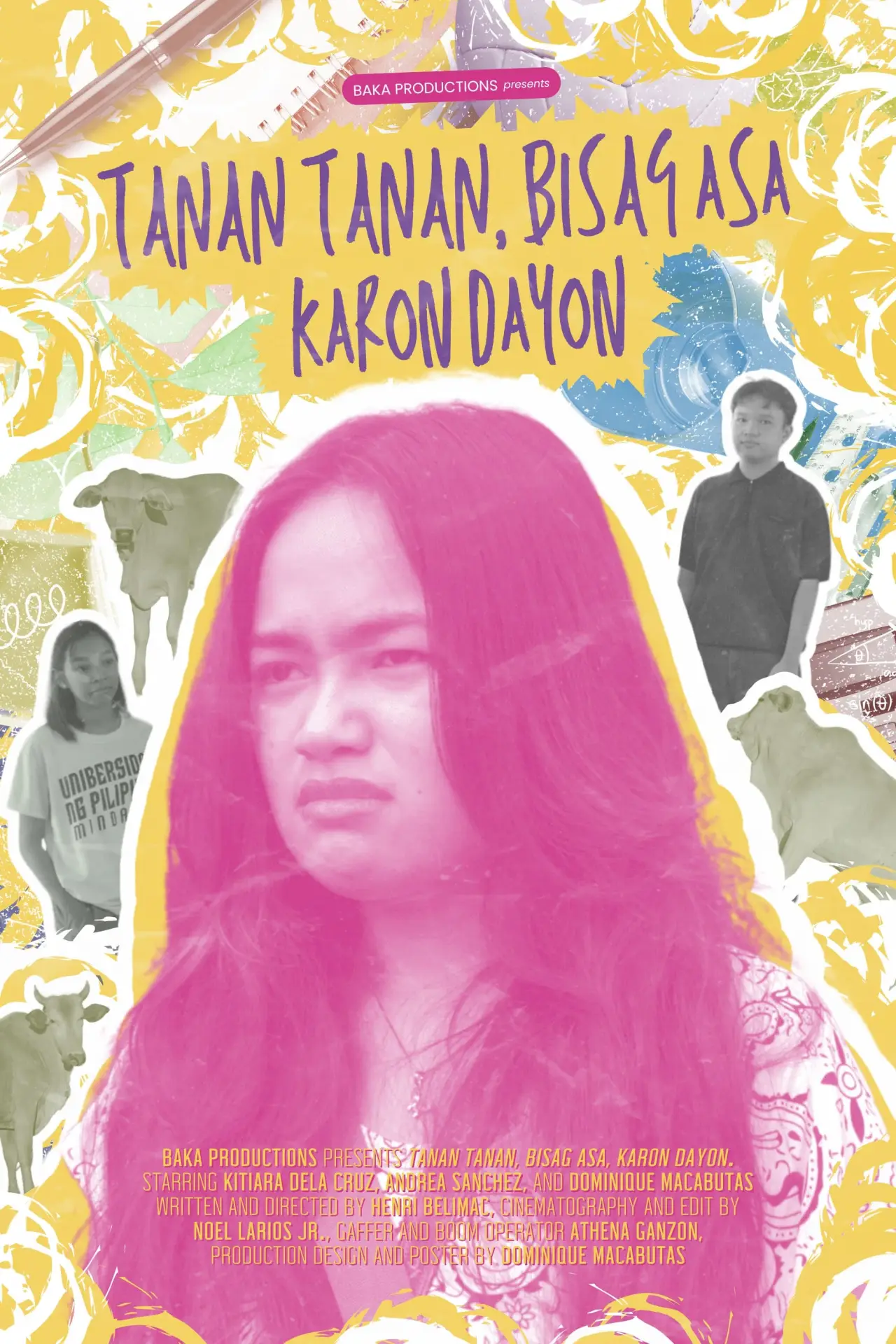 Plakat filmowy "Tanan Tanan, Bisag Asa, Karon Dayon"