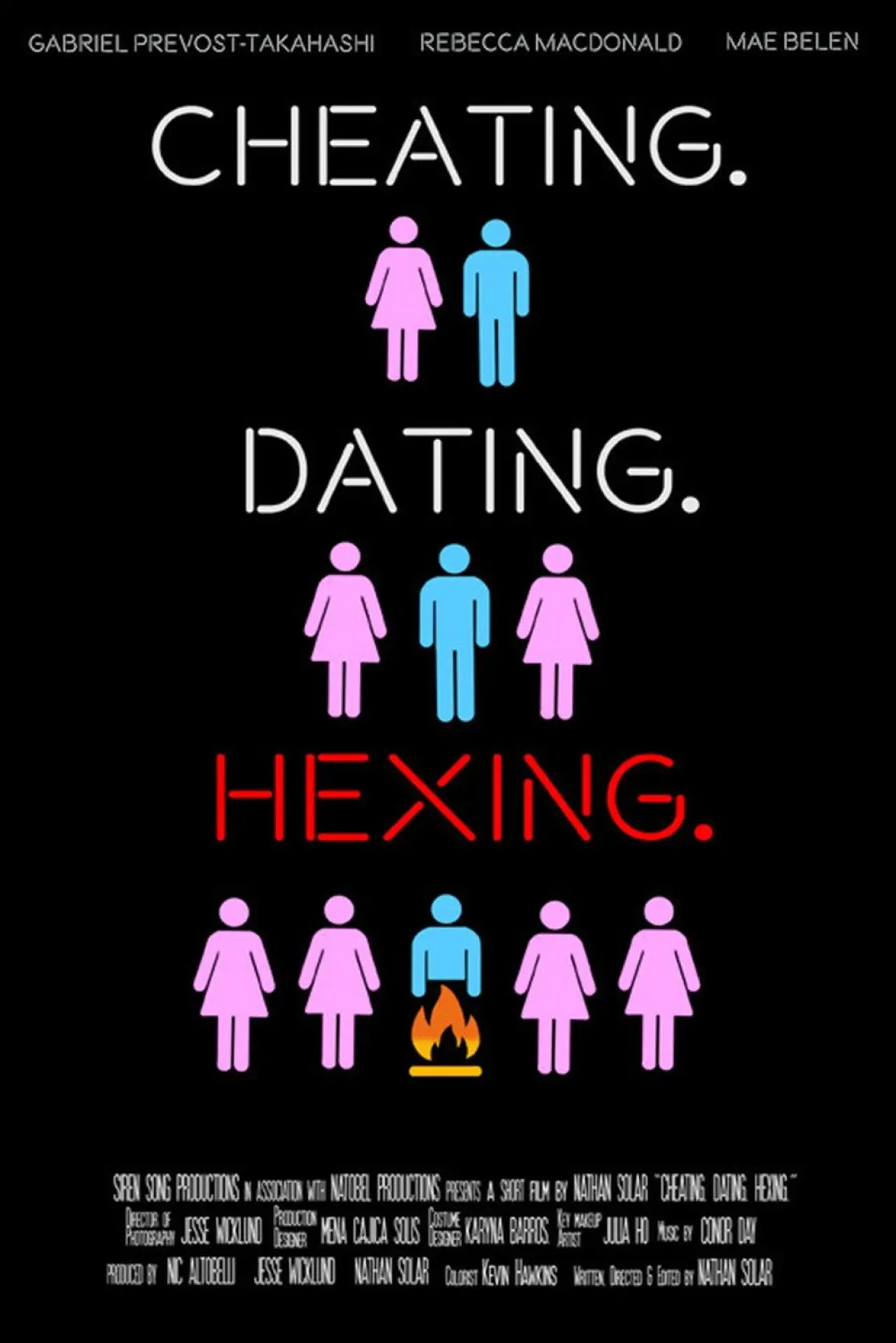 Plakat filmowy "Cheating. Dating. Hexing."
