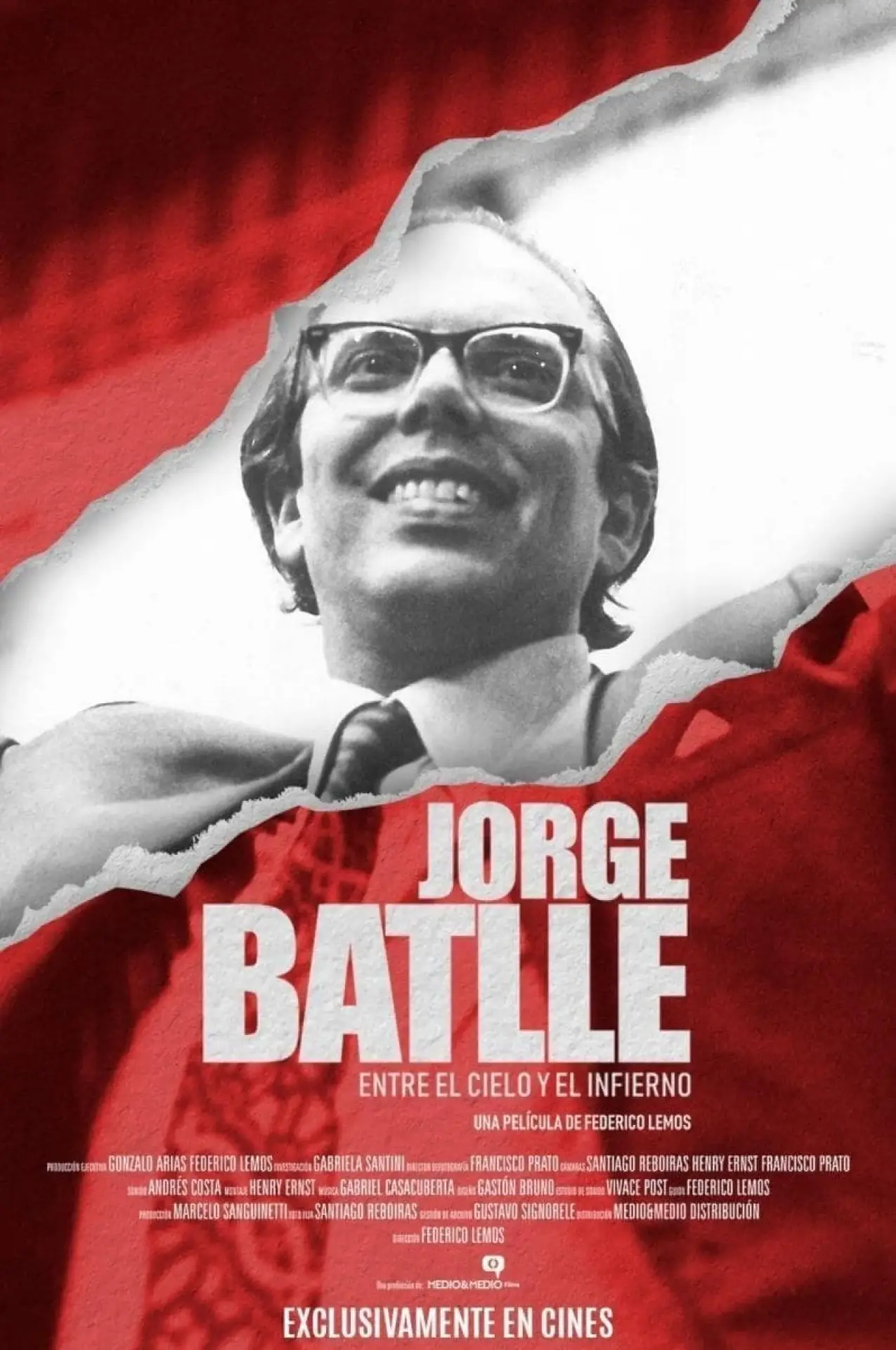 Plakat filmowy "Jorge Batlle: Entre el cielo y el infierno"