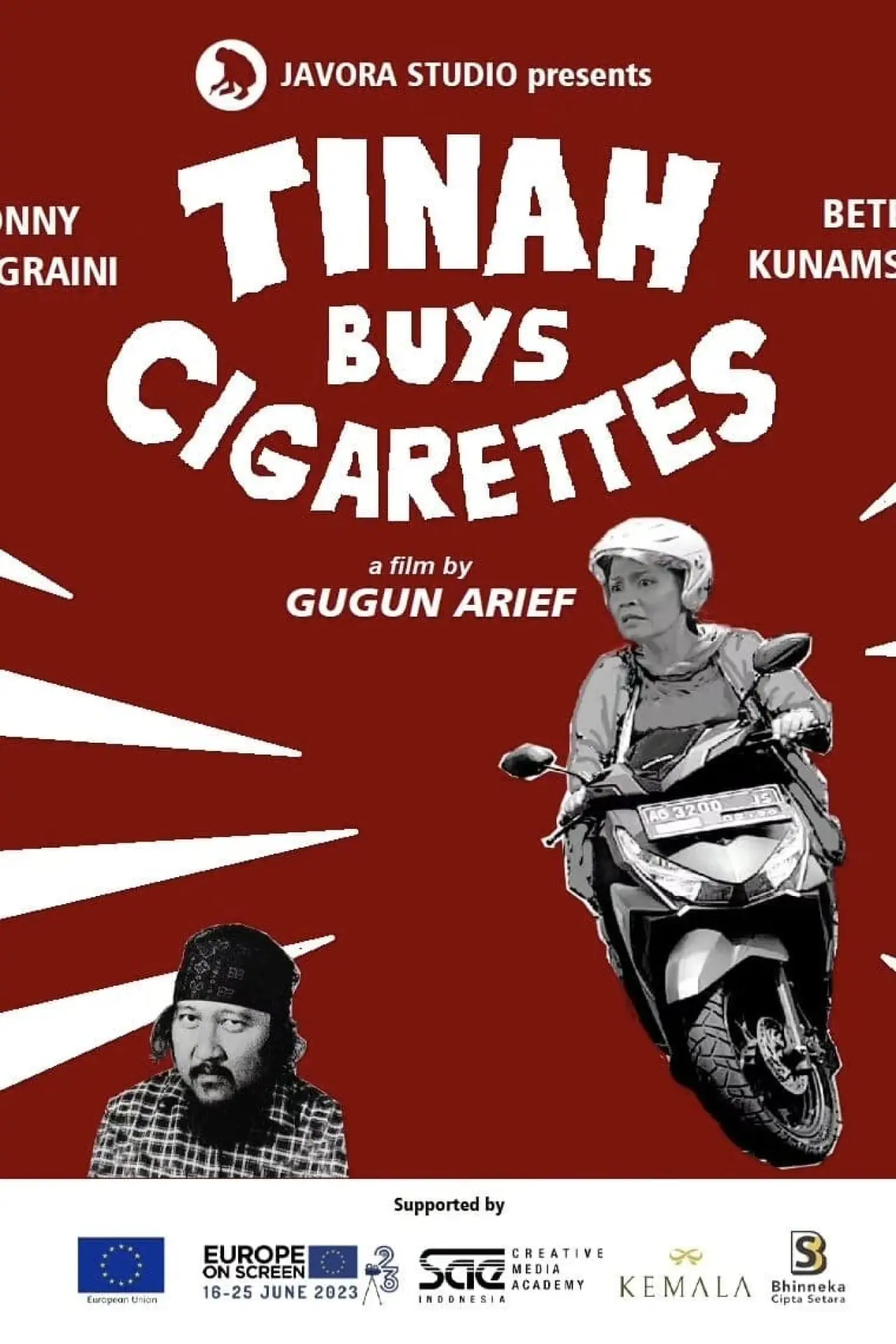 Plakat filmowy "Tinah Buys Cigarettes"