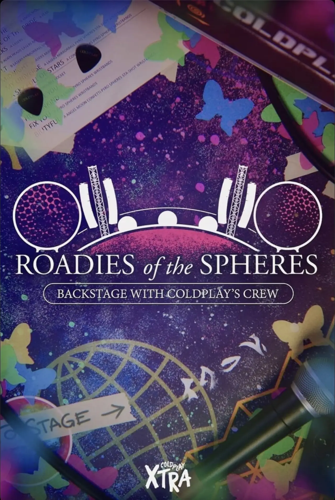 Plakat filmowy "Roadies of the Spheres: Backstage with Coldplay’s Crew"