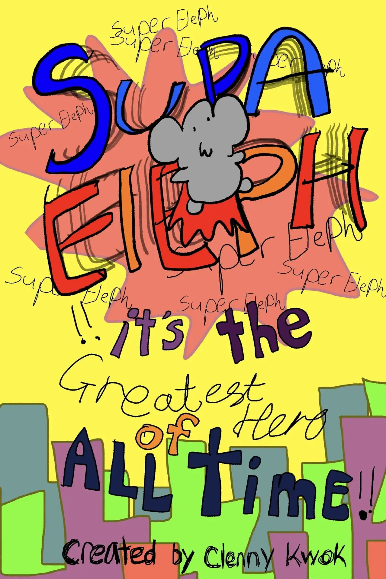 Plakat filmowy "Supa Eleph pilot"