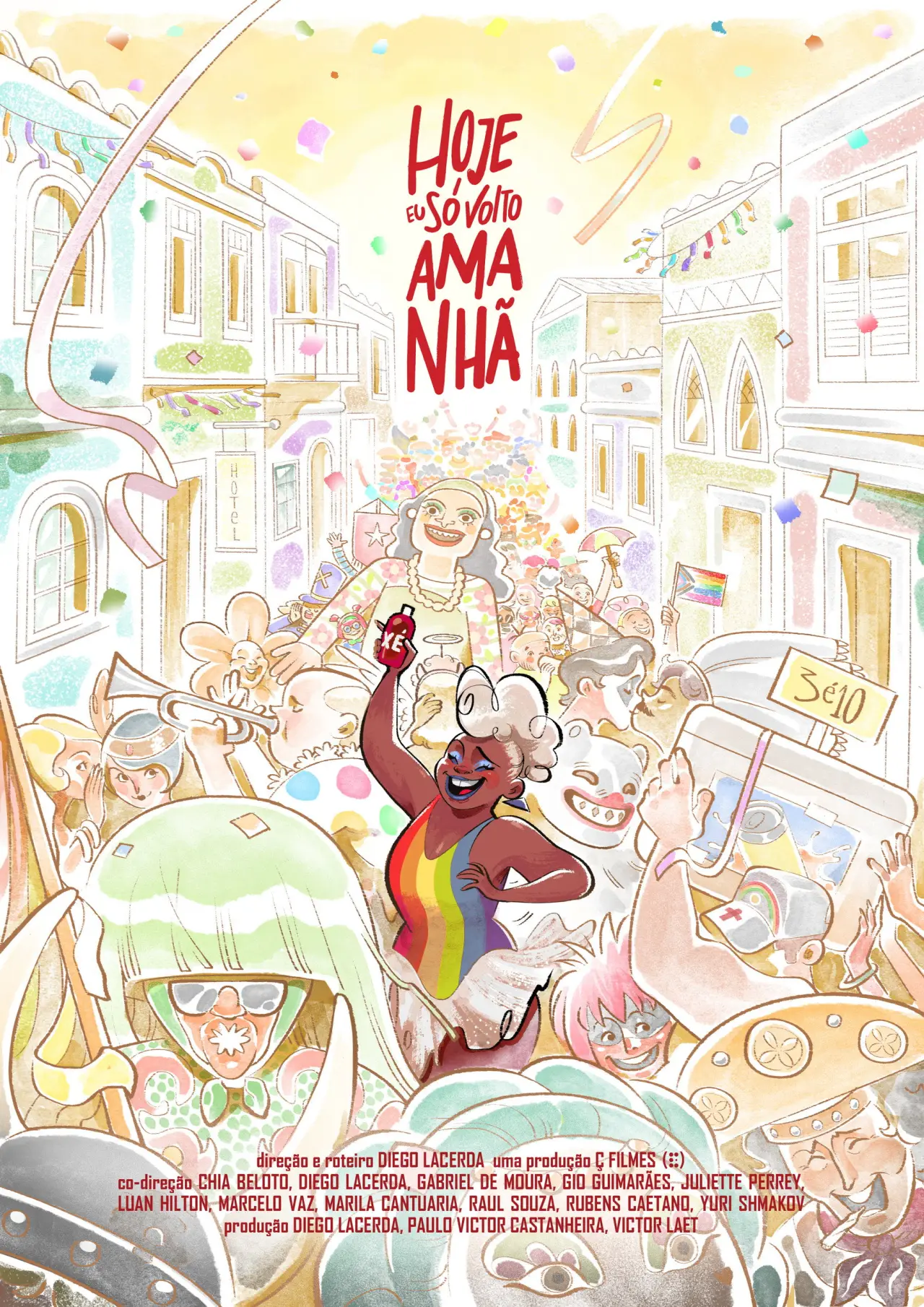 Plakat filmowy "Hoje Eu Só Volto Amanhã"