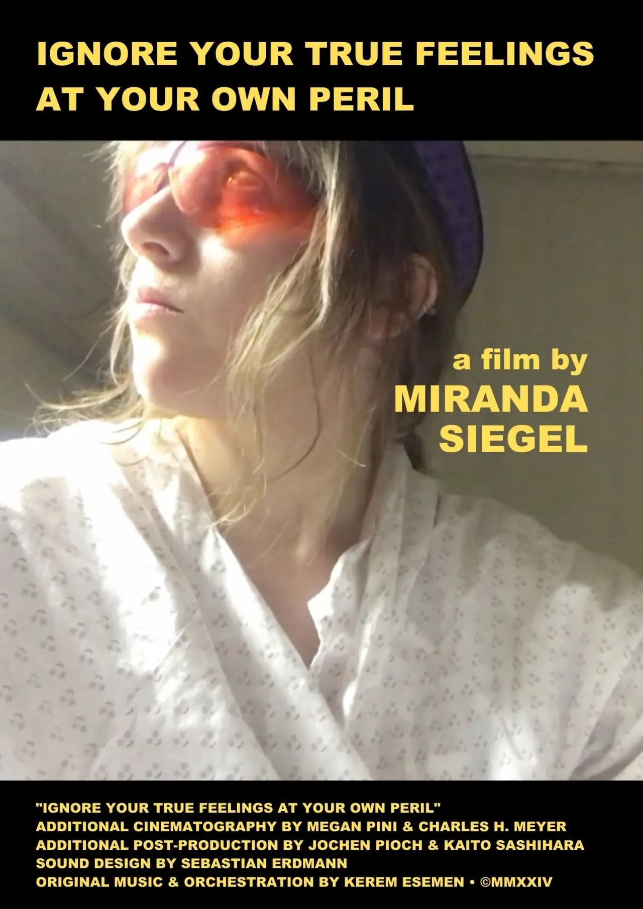 Plakat filmowy "Gefühle ausblenden auf eigene Gefahr"