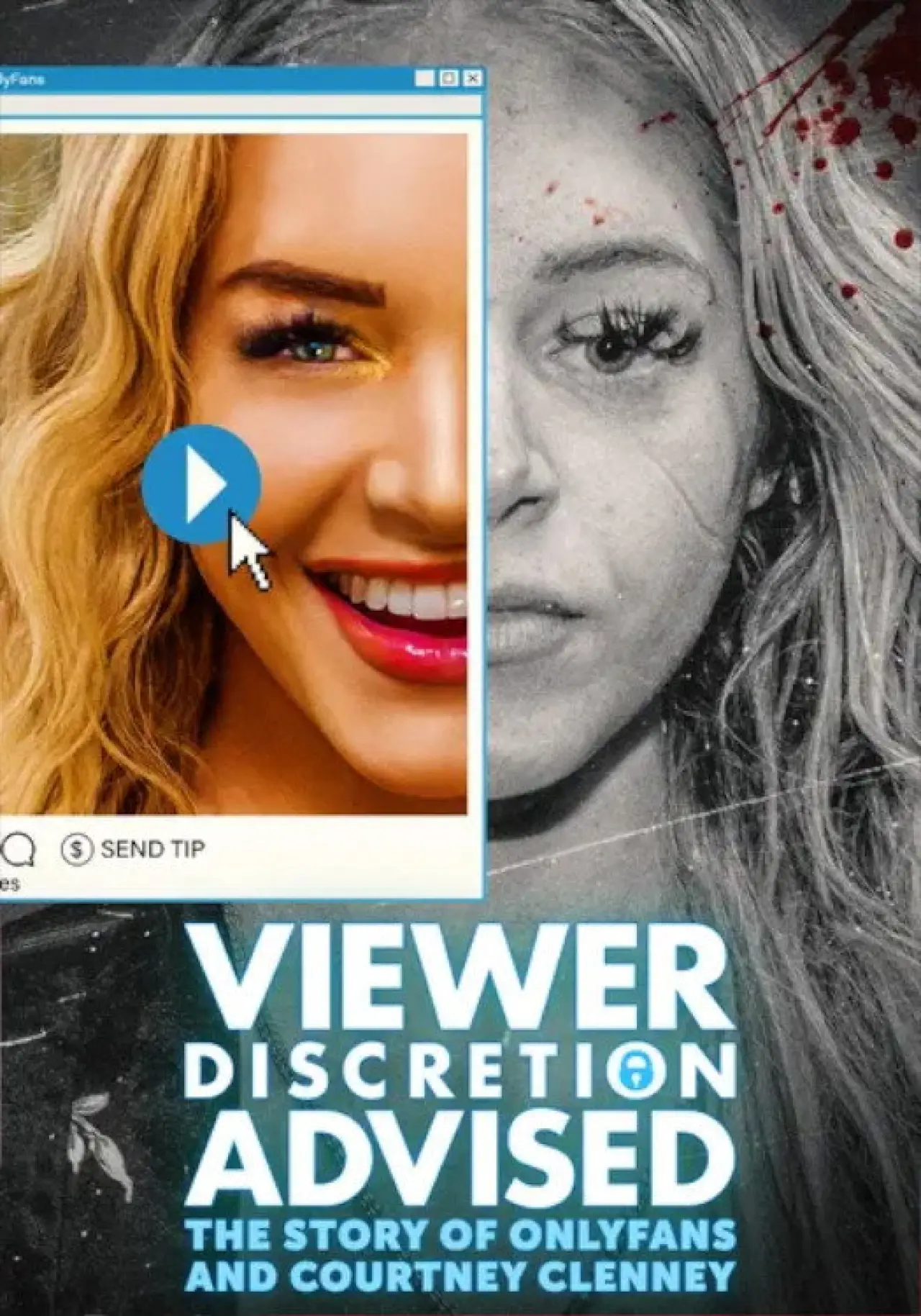 Plakat filmowy "Viewer Discretion Advised: The Story of OnlyFans and Courtney Clenney"
