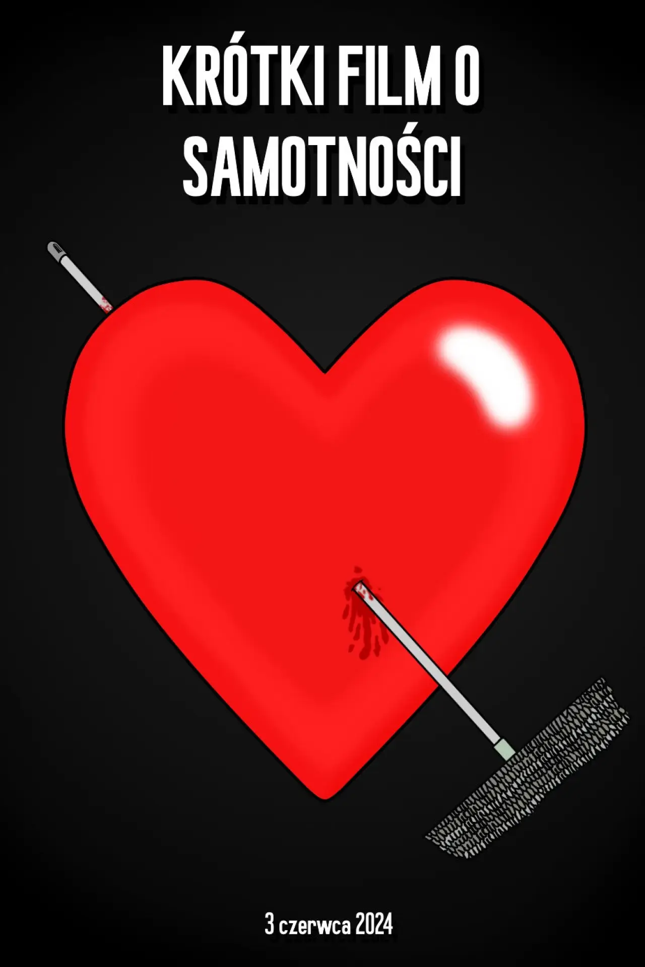 Plakat filmowy "Krótki film o samotności"