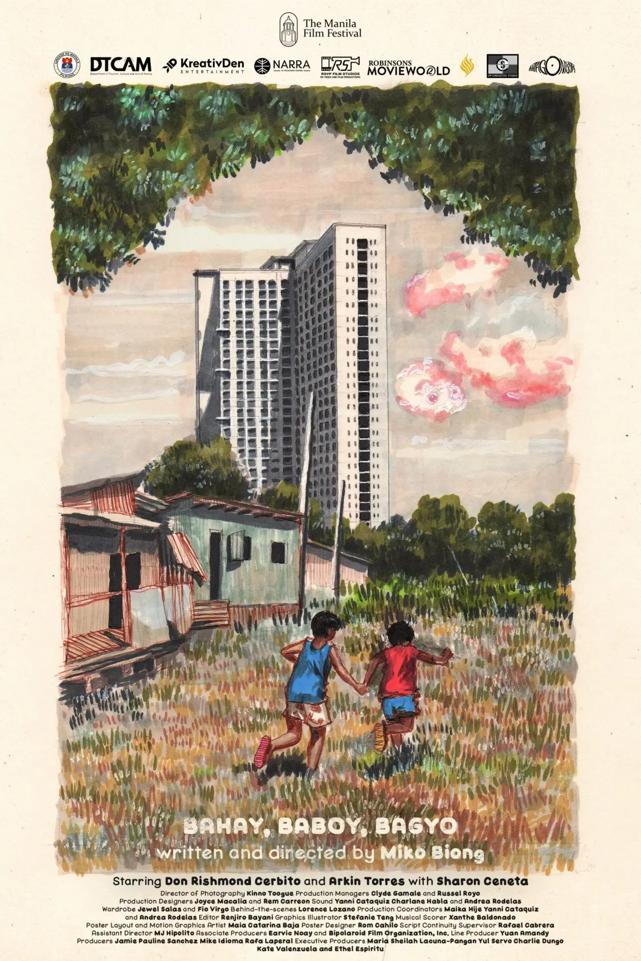 Plakat filmowy "Bahay, Baboy, Bagyo"
