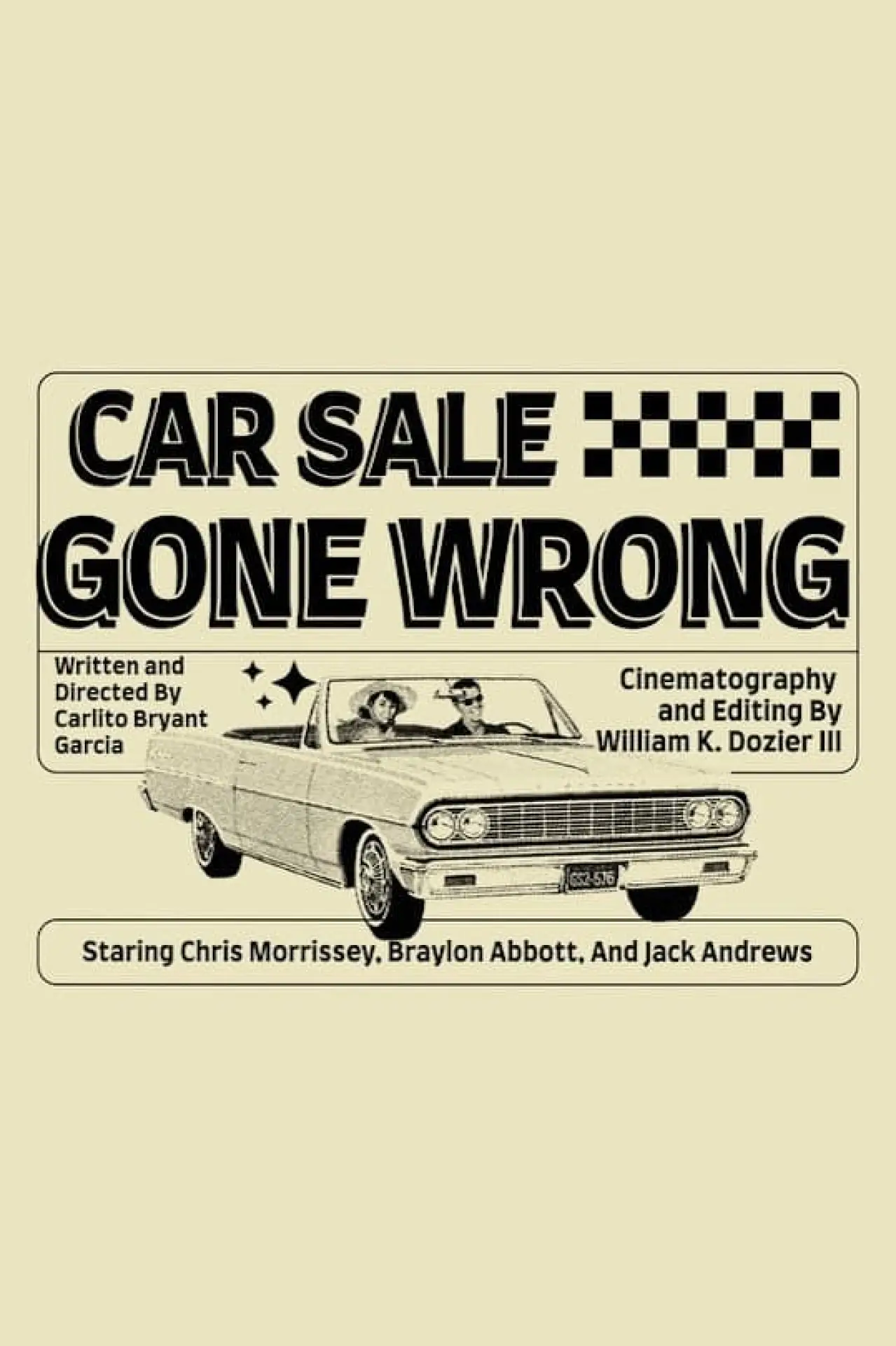 Plakat filmowy "Car Sale Gone Wrong"