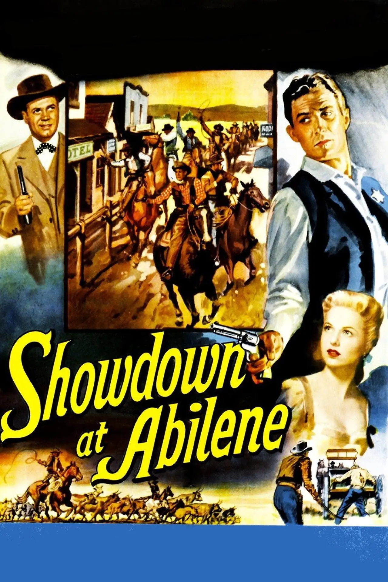 Plakat filmowy "Showdown at Abilene"