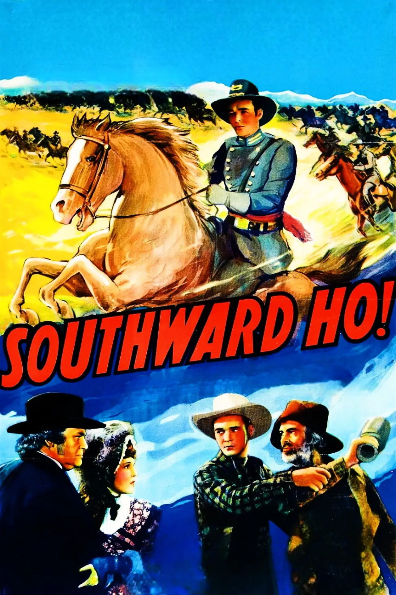 Plakat filmowy "Southward Ho!"