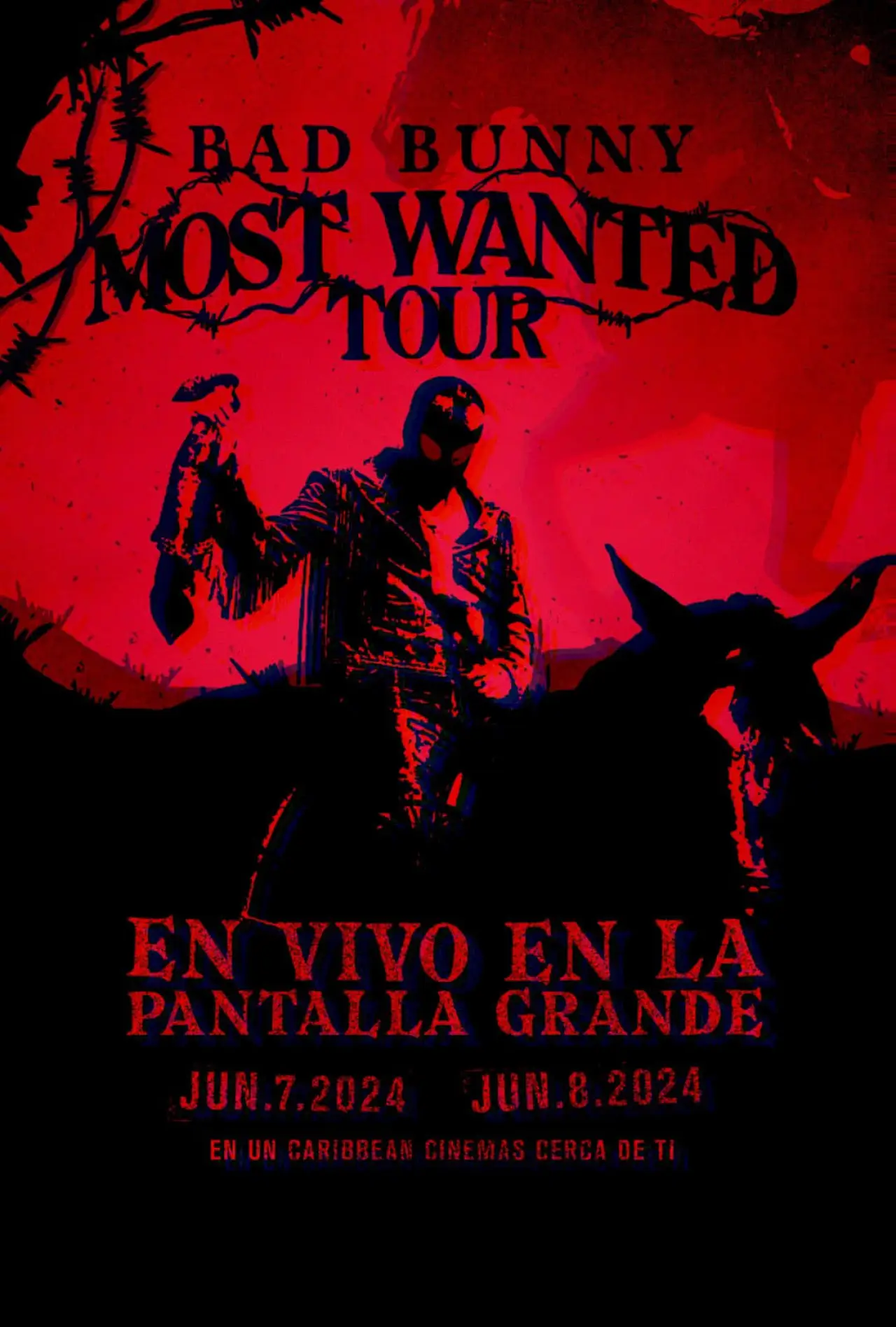 Plakat filmowy "Bad Bunny: Most Wanted Tour"