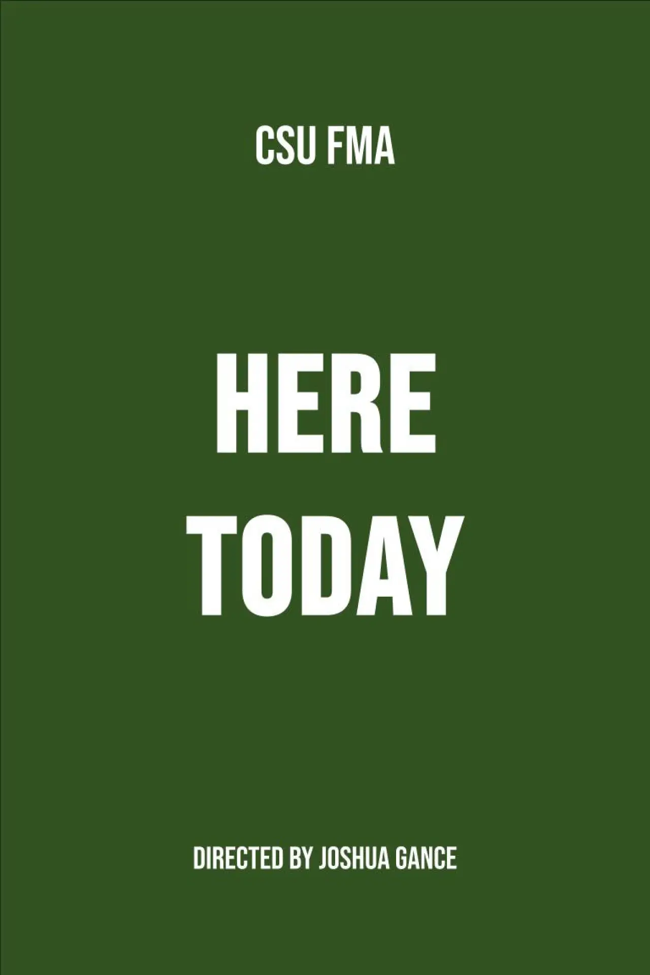 Plakat filmowy "Here Today"