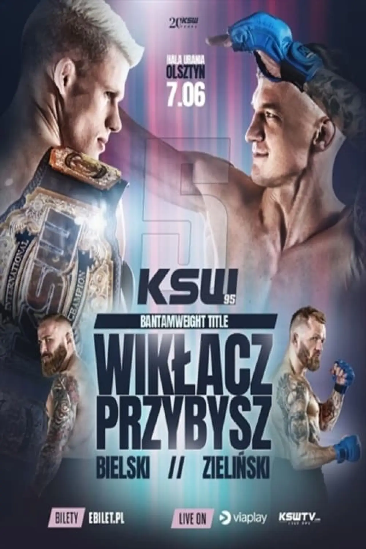 Plakat filmowy "KSW 95: Wiklacz vs. Przybysz 5"