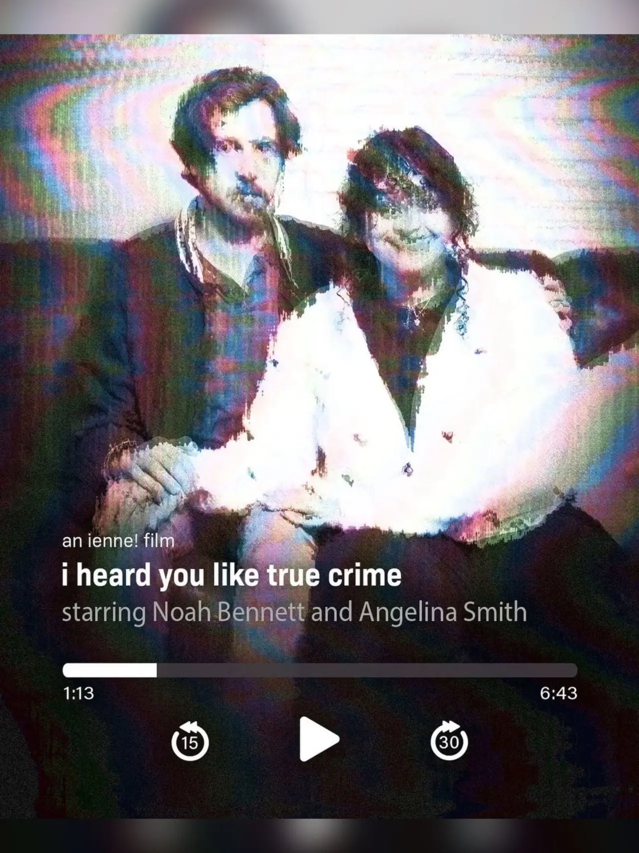 Plakat filmowy "i heard you like true crime"