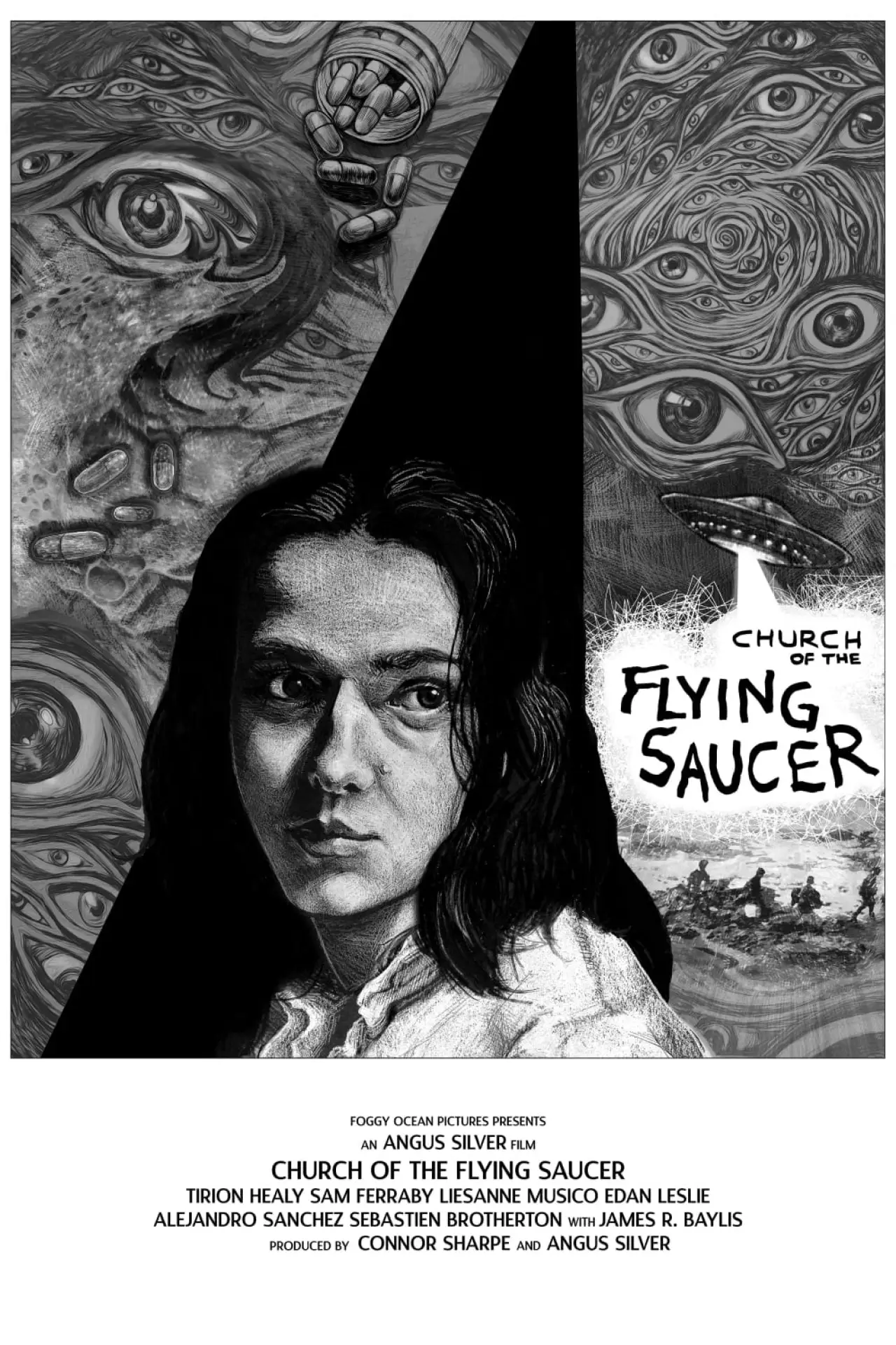 Plakat filmowy "Church of the Flying Saucer"