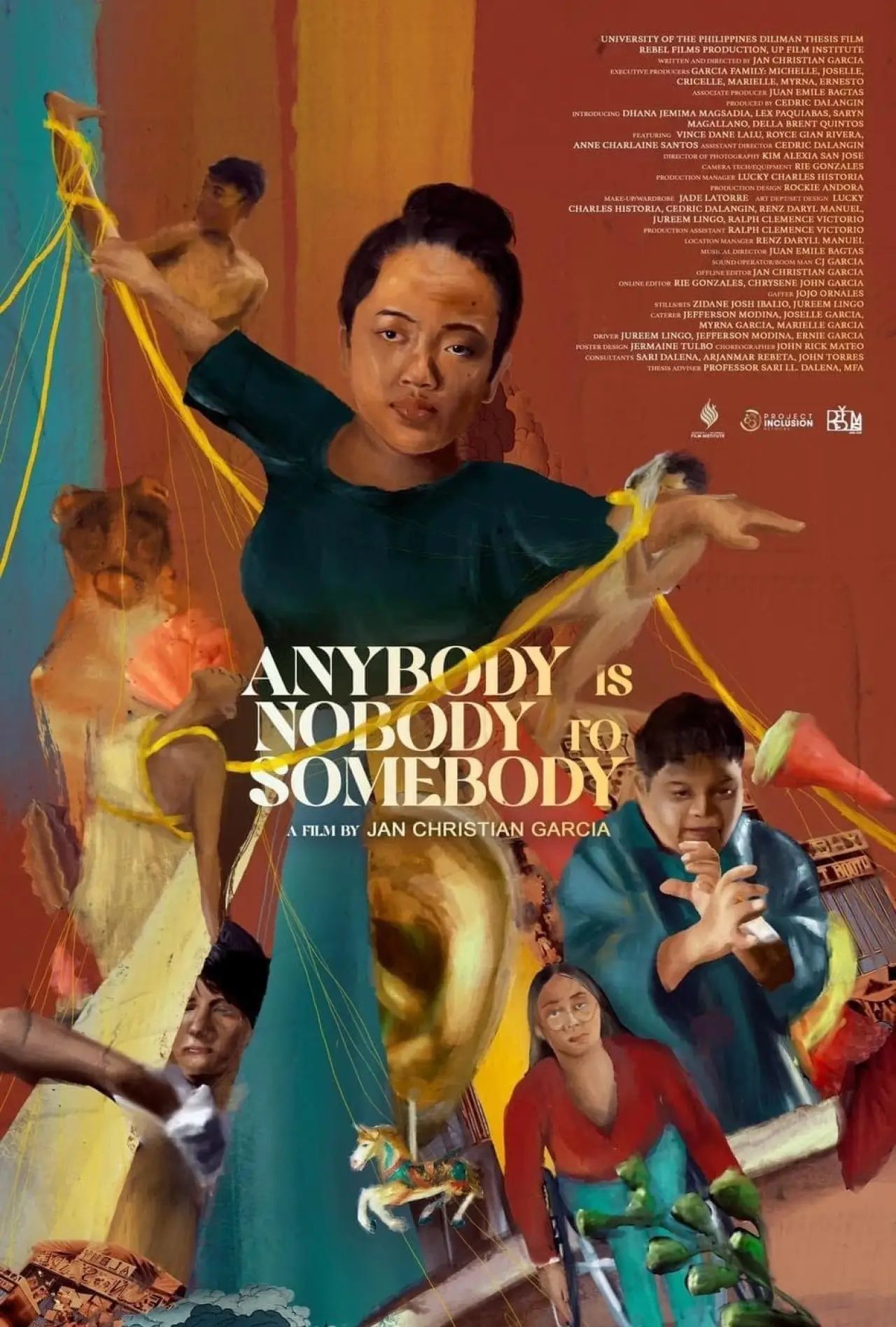 Plakat filmowy "Anybody is Nobody to Somebody"