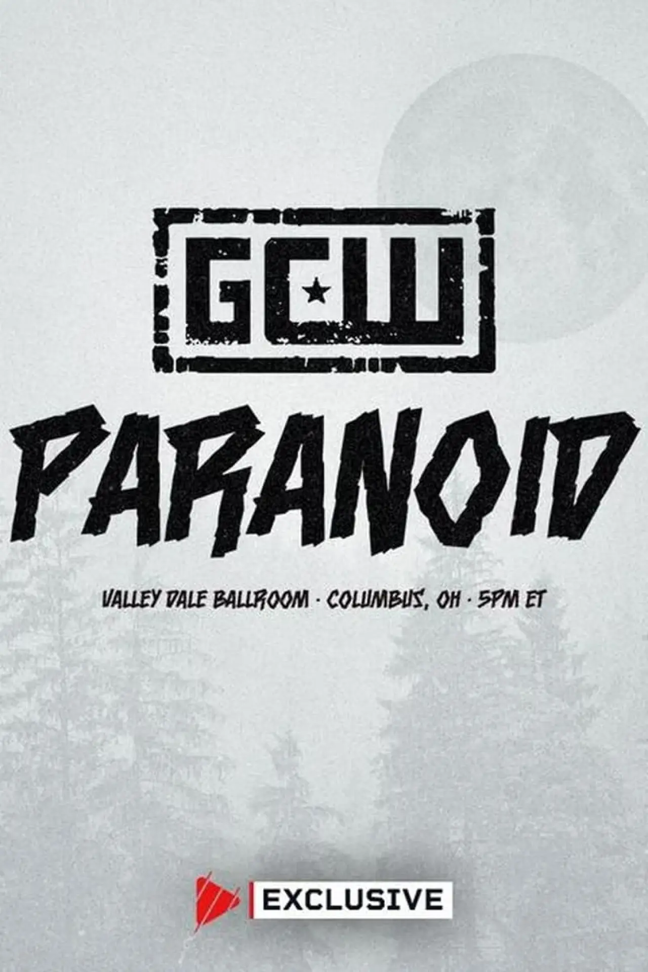 Plakat filmowy "GCW Paranoid 2024"