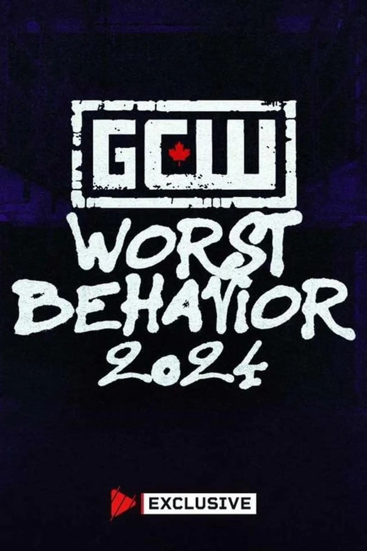 Plakat filmowy "GCW Worst Behavior 2024"