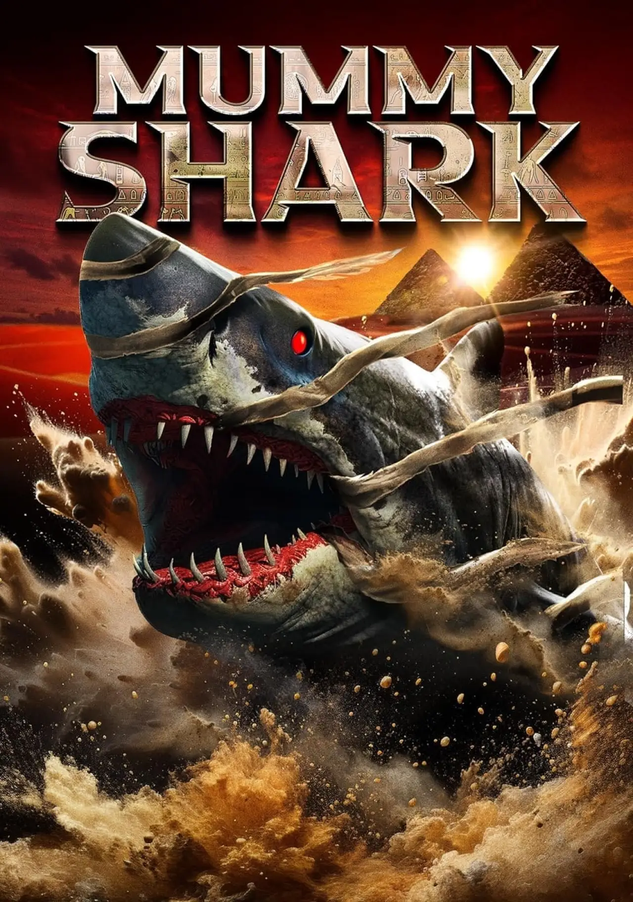 Plakat filmowy "Mummy Shark"