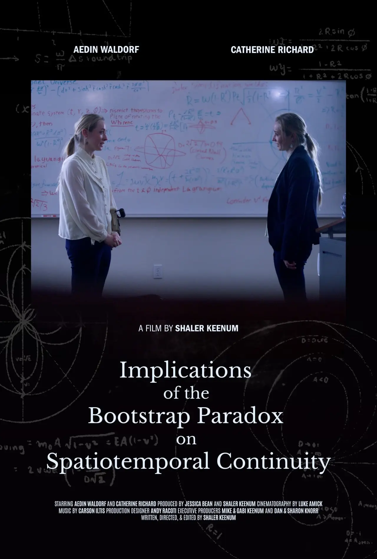 Plakat filmowy "Implications of the Bootstrap Paradox on Spatiotemporal Continuity"