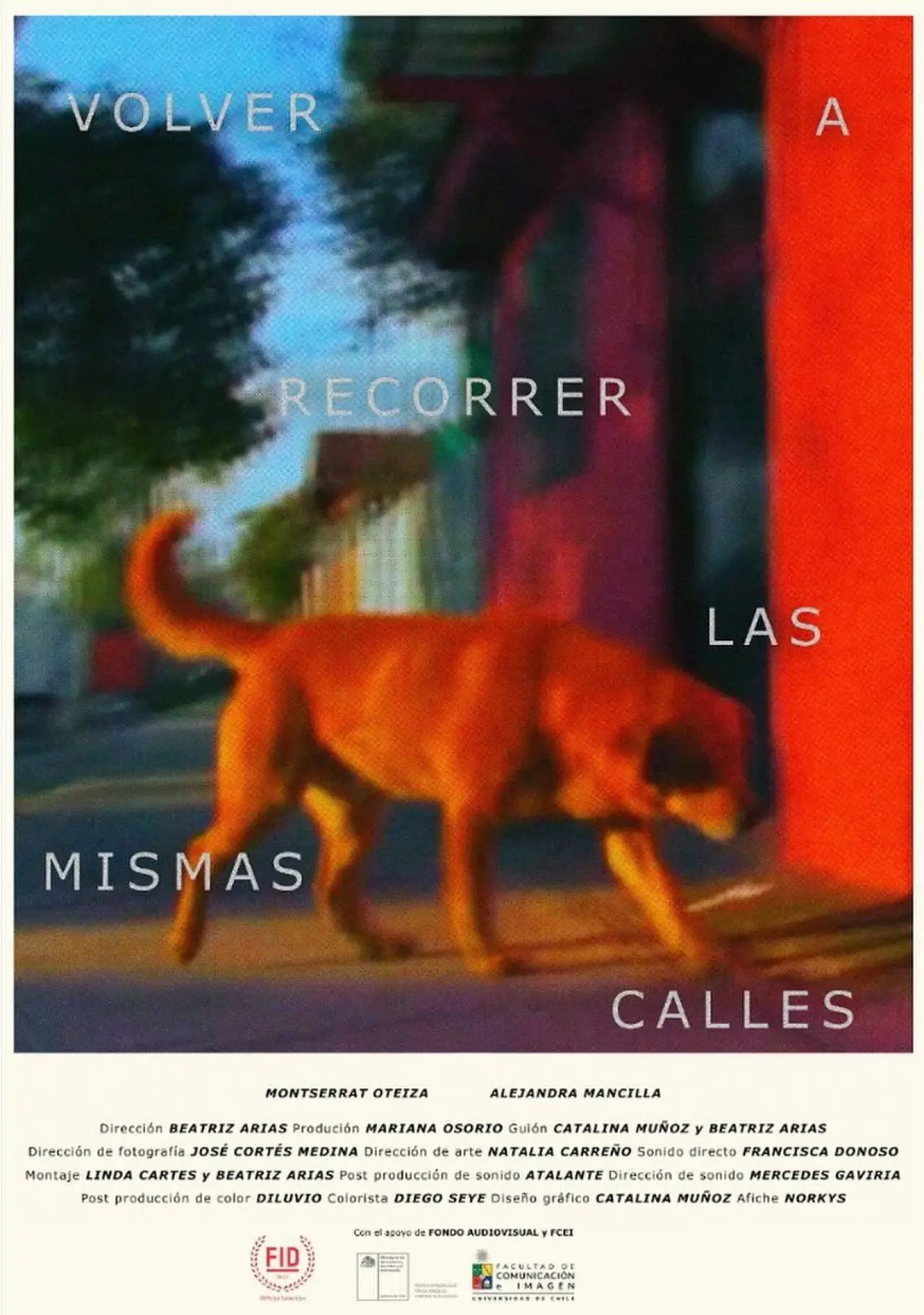 Plakat filmowy "Volver a recorrer las mismas calles"