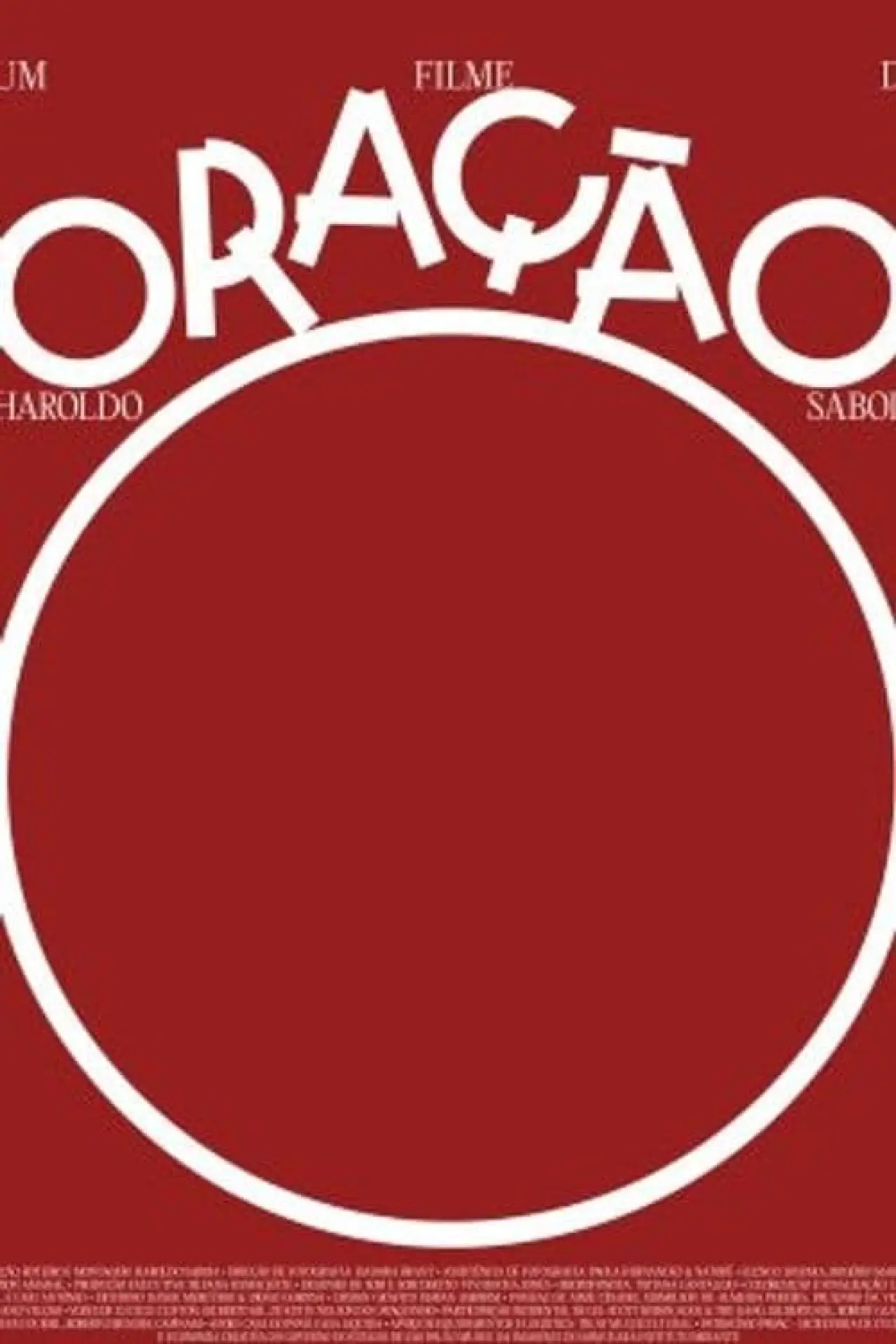 Plakat filmowy "Oração"