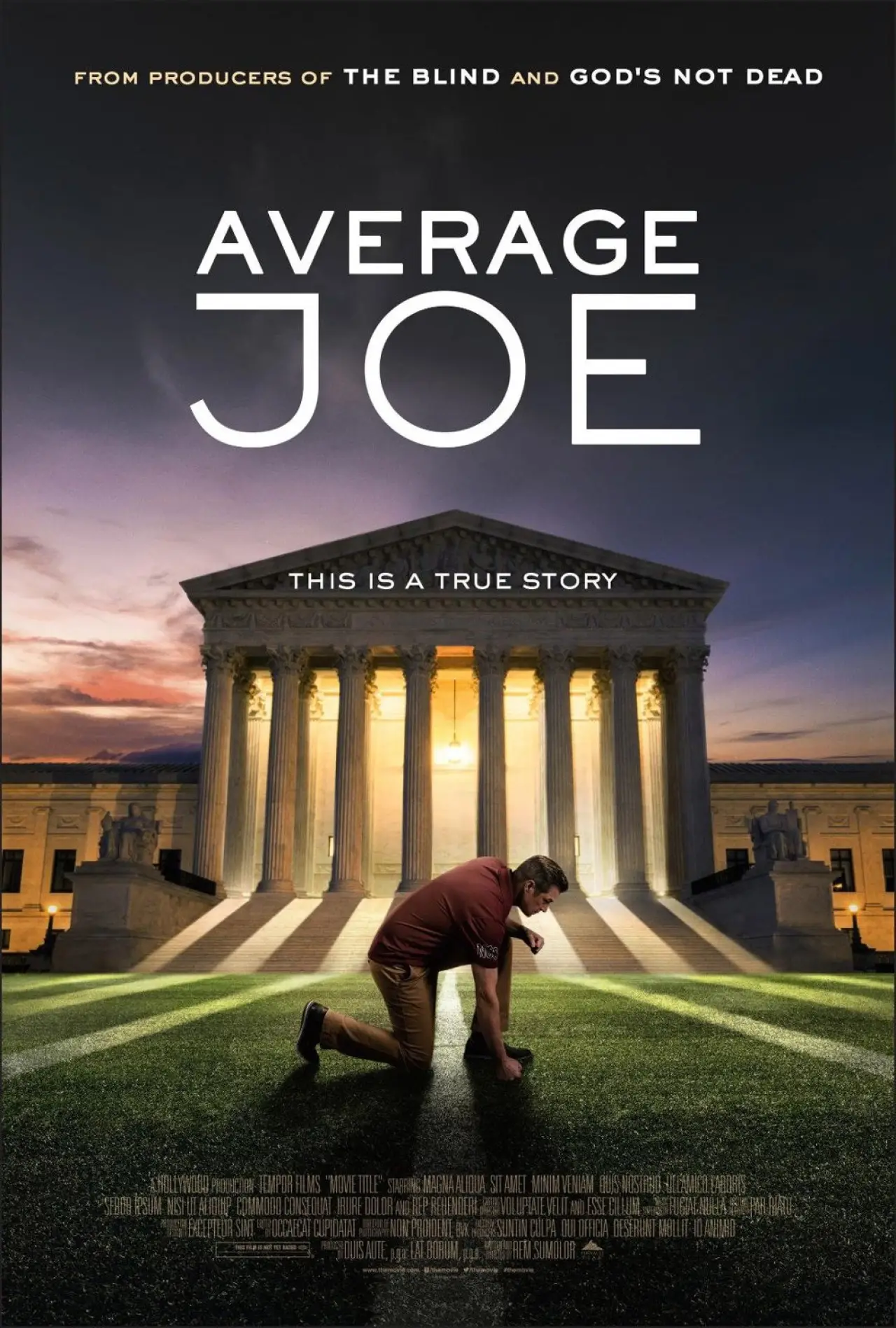 Plakat filmowy "Average Joe"