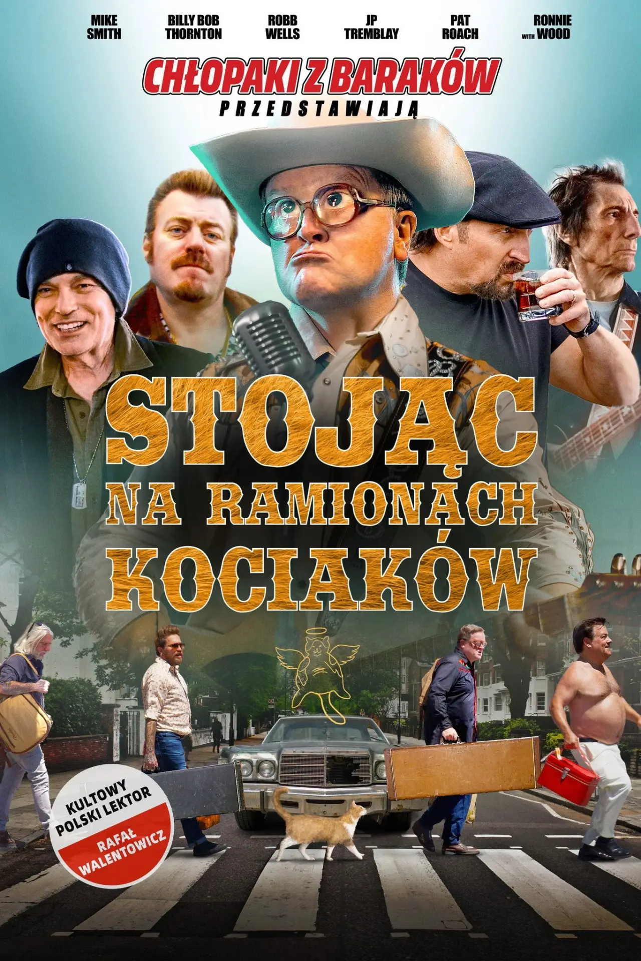 Plakat filmowy "Stojąc na ramionach kociaków"