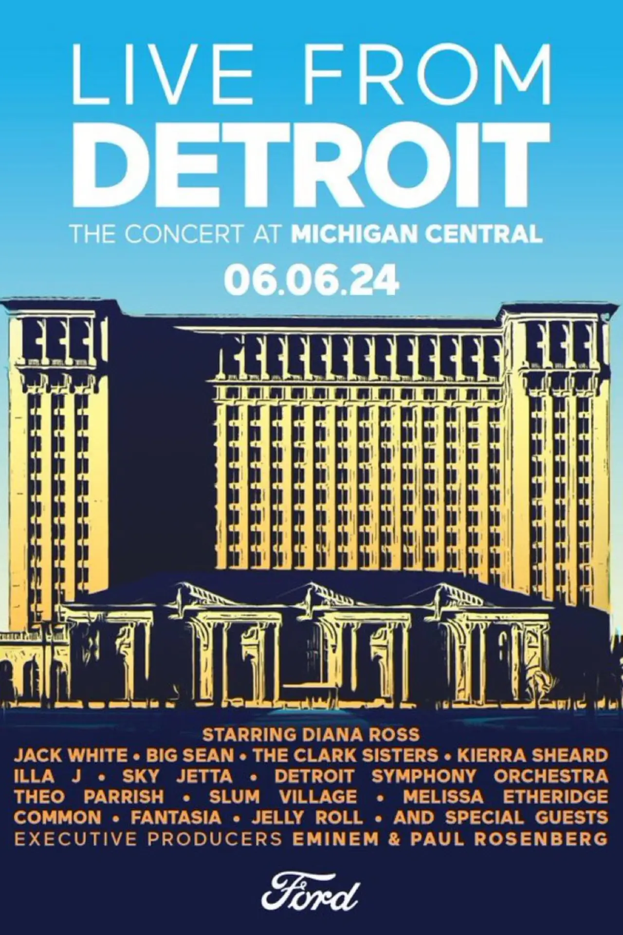 Plakat filmowy "Live from Detroit: The Concert at Michigan Central"