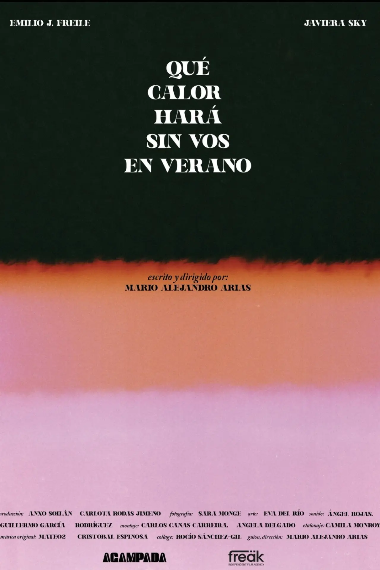 Plakat filmowy "Qué calor hará sin vos en verano"