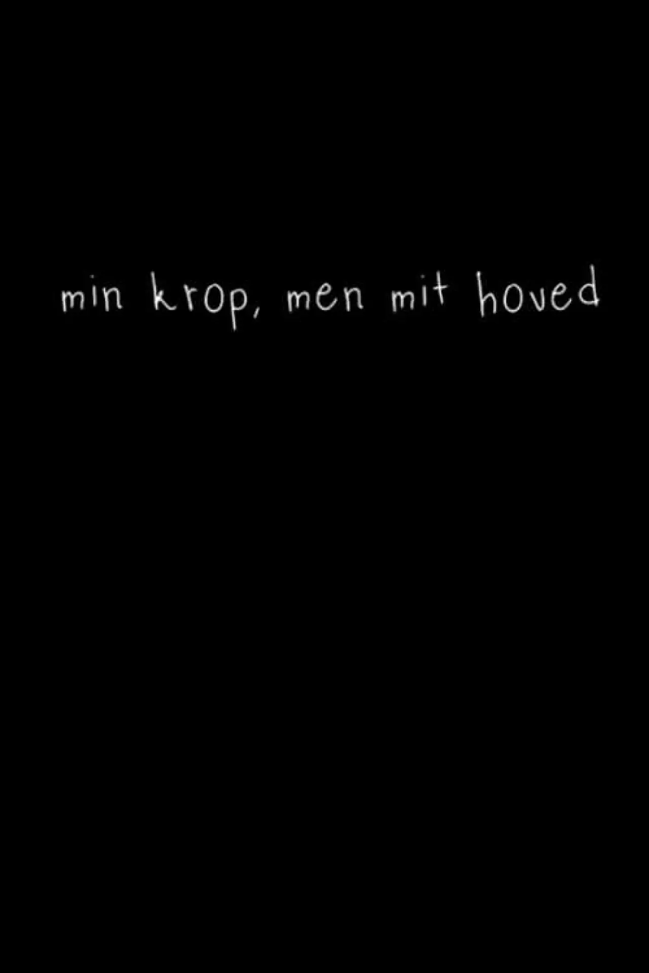 Plakat filmowy "min krop, men mit hoved"