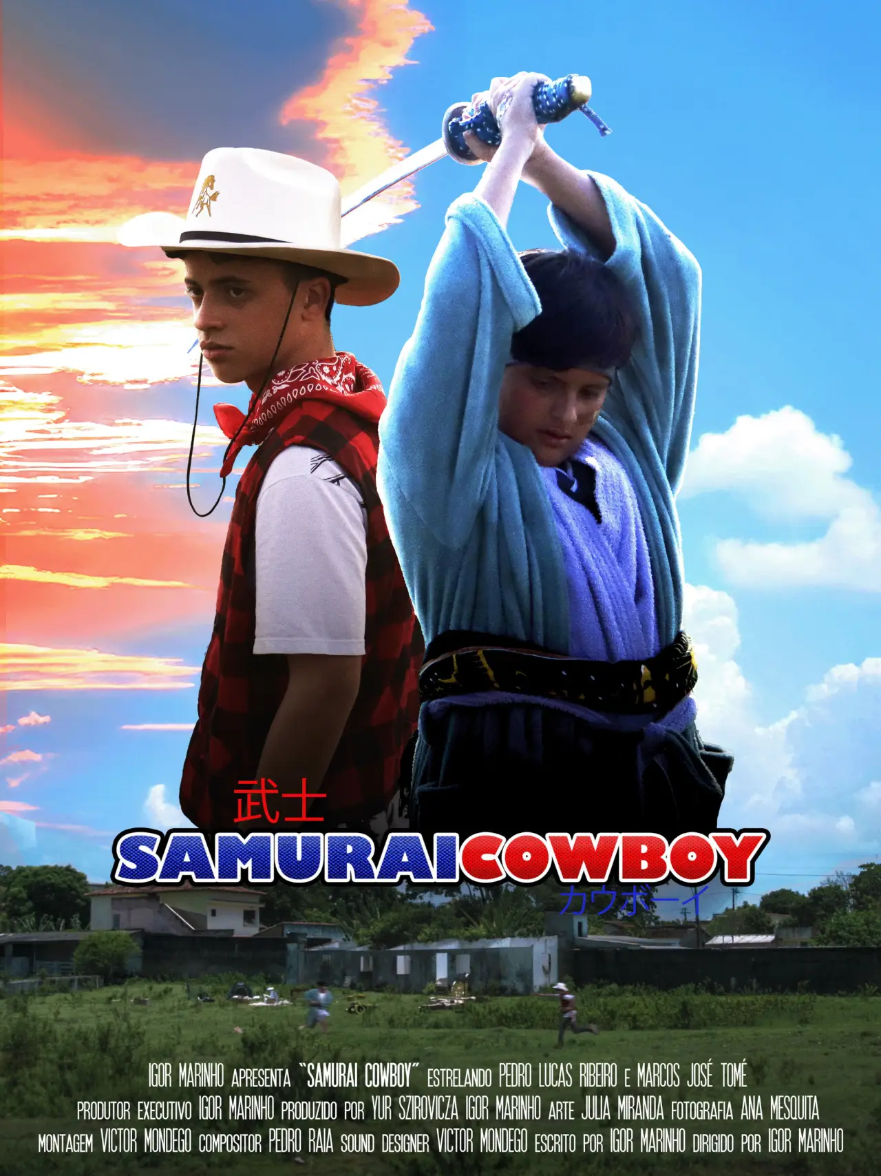 Plakat filmowy "Samurai Cowboy"