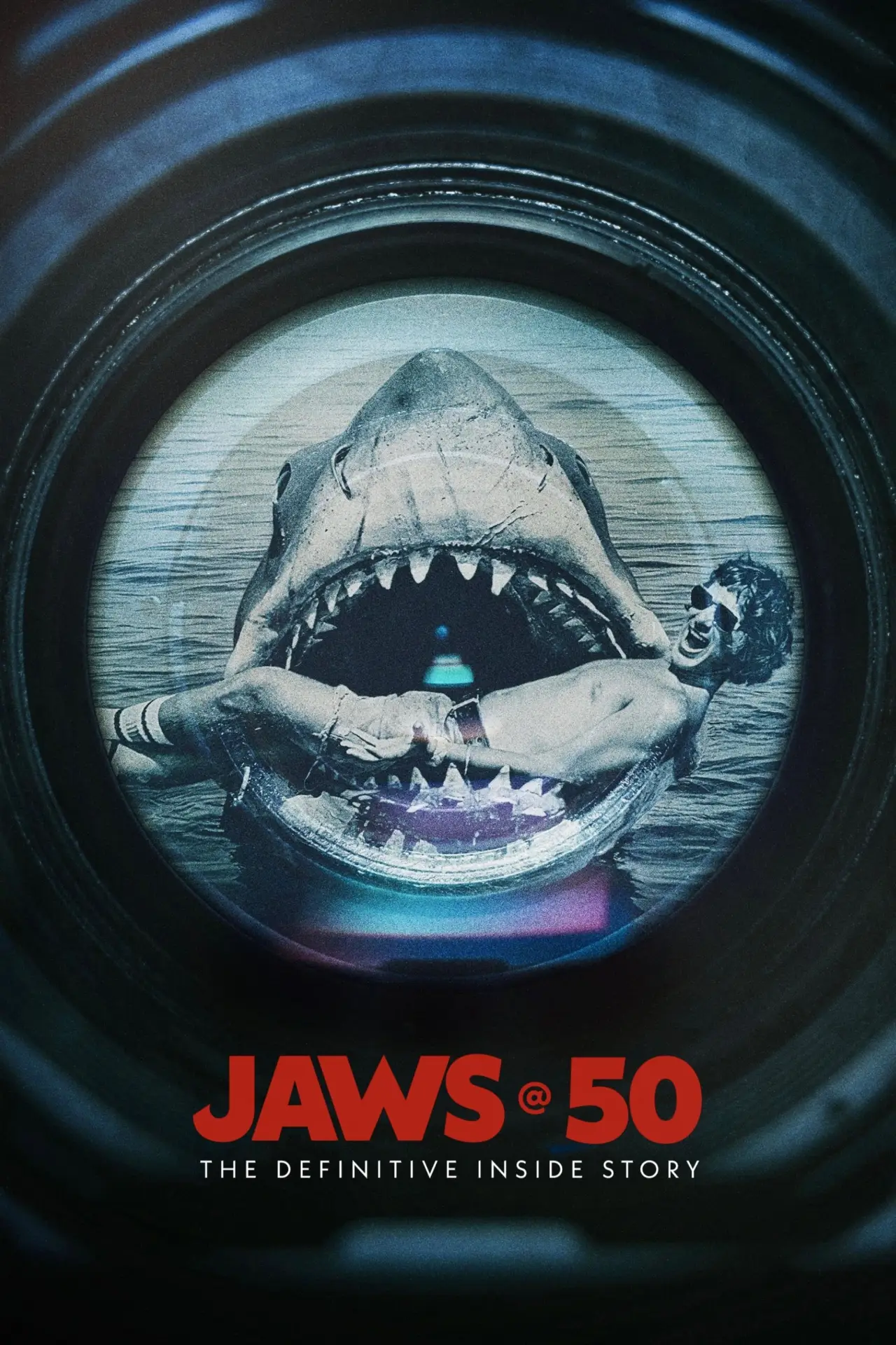 Plakat filmowy "Szczęki: 50 lat kinowego hitu"