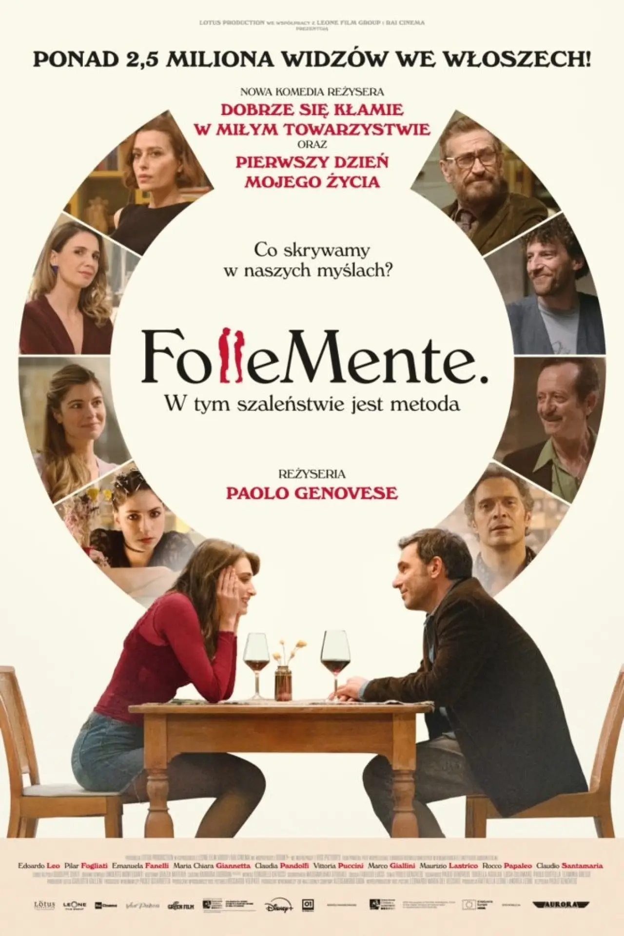 Plakat filmowy "FolleMente. W tym szaleństwie jest metoda"