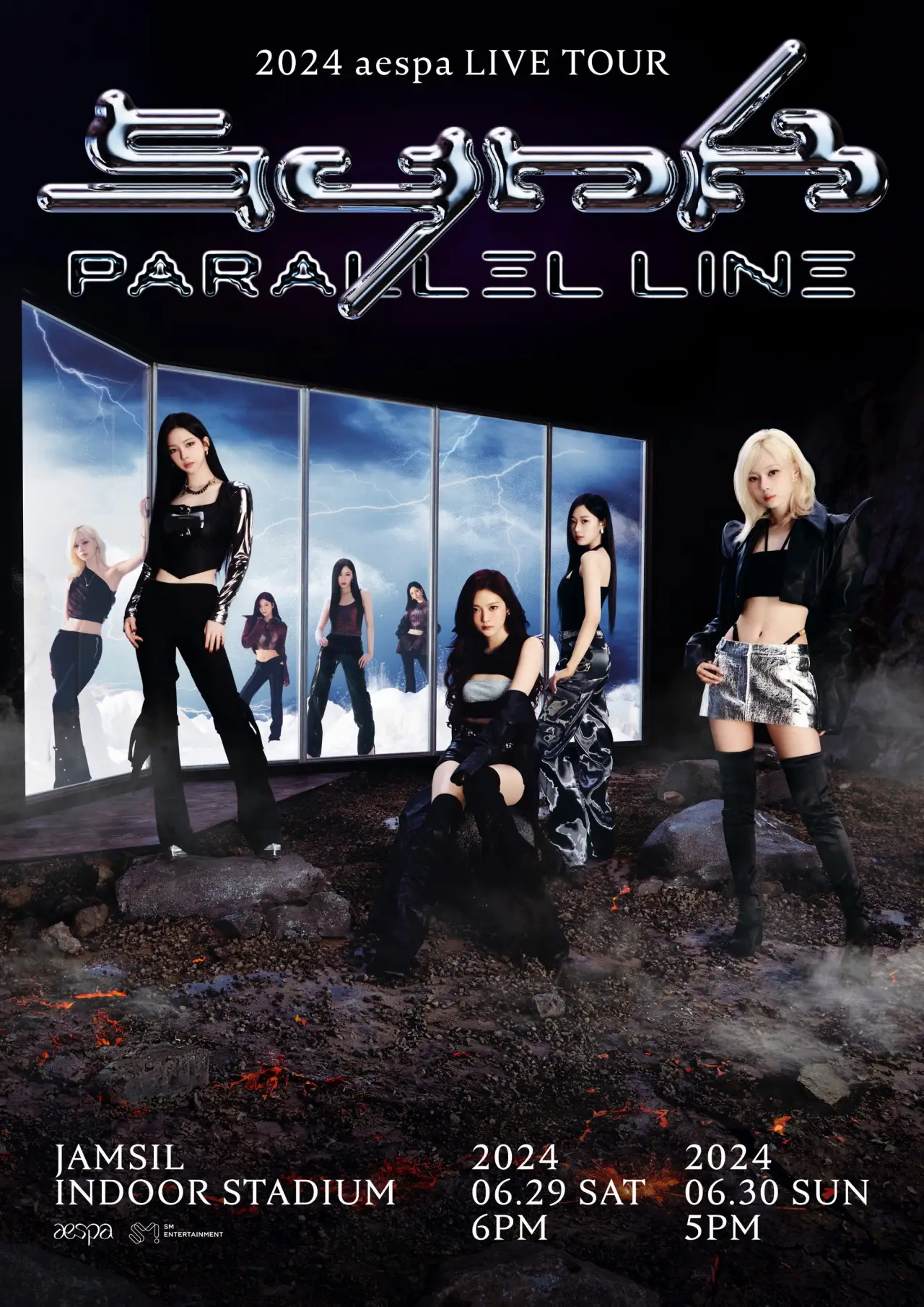Plakat filmowy "2024 aespa LIVE TOUR - SYNK：PARALLEL LINE - in SEOUL"
