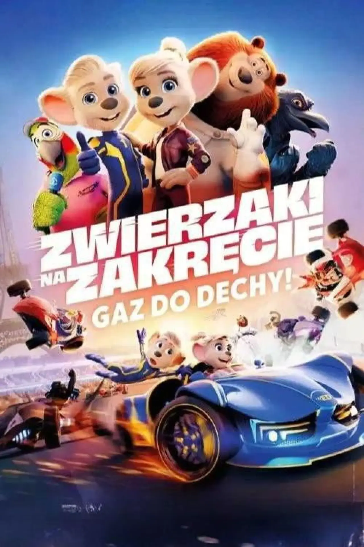 Plakat filmowy "Zwierzaki na zakręcie"