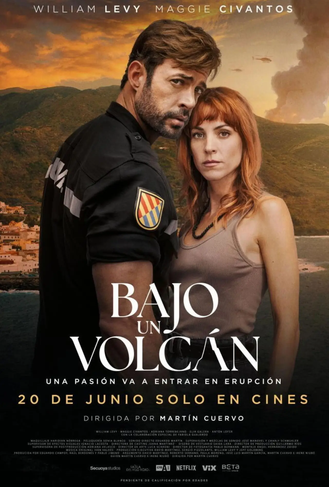 Plakat filmowy "Bajo un volcán"