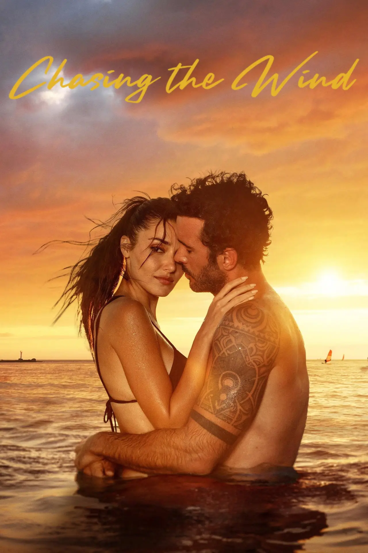 Plakat filmowy "Pogoń za wiatrem"