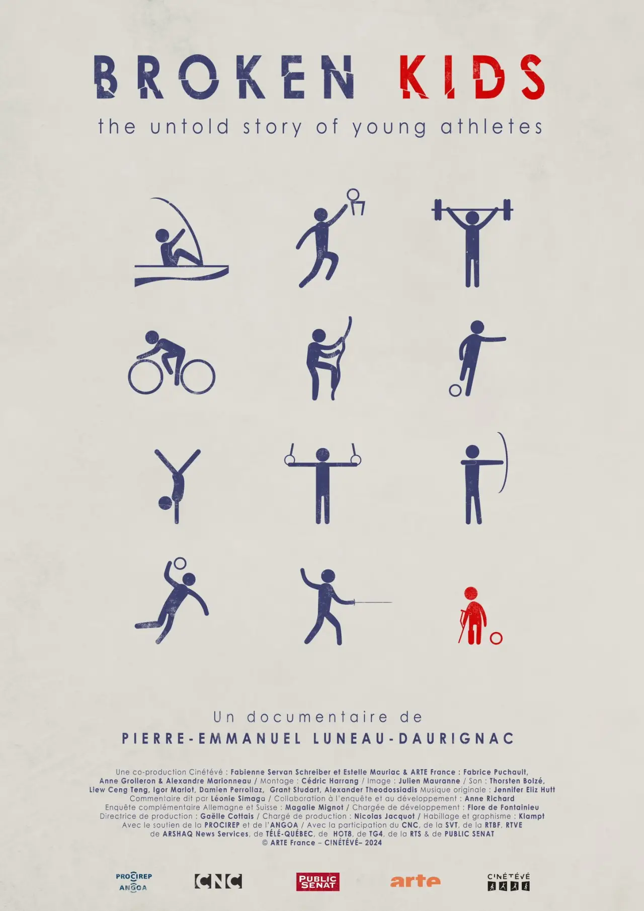 Plakat filmowy "Futurs champions, le prix de la gloire"