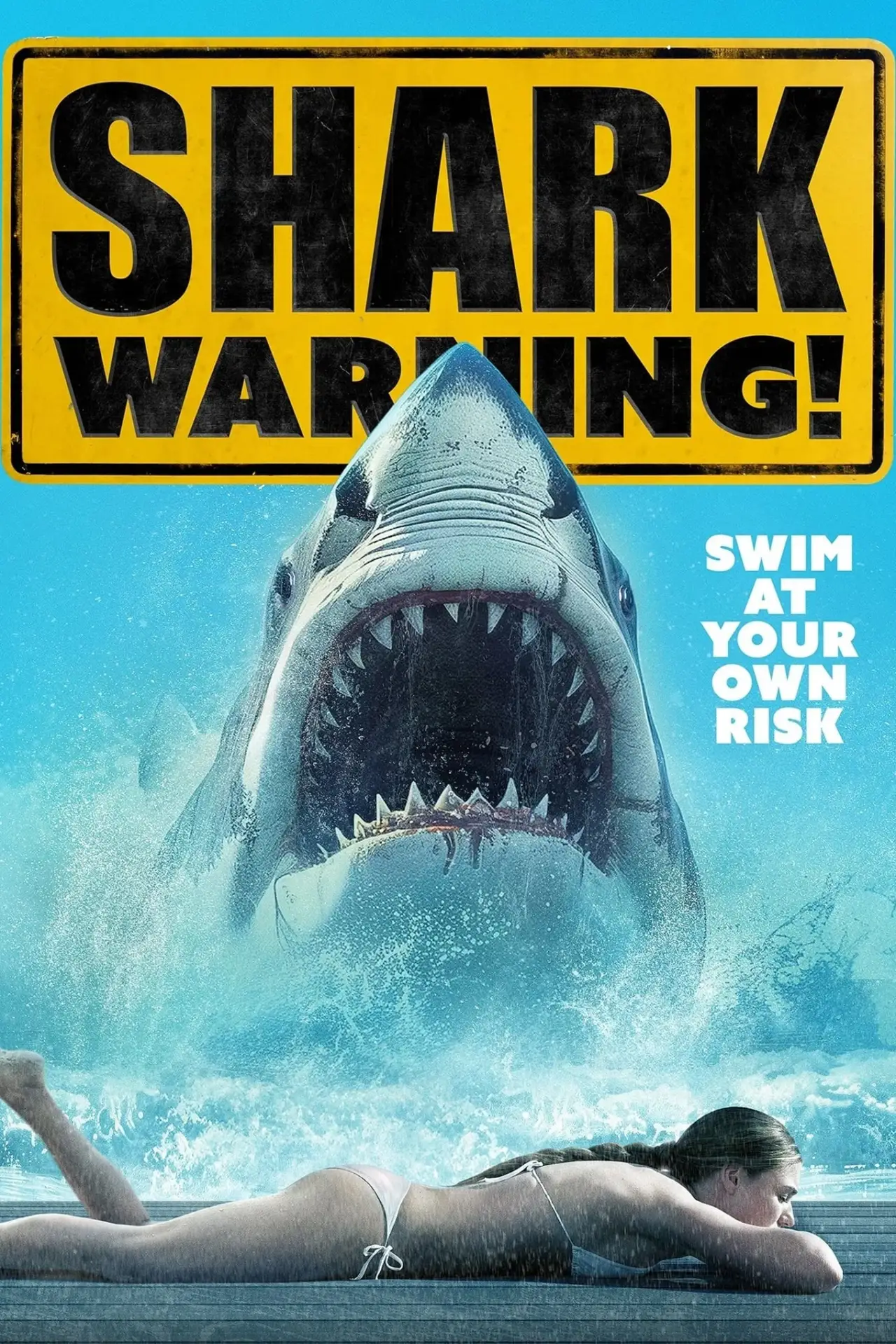 Plakat filmowy "Shark Warning"