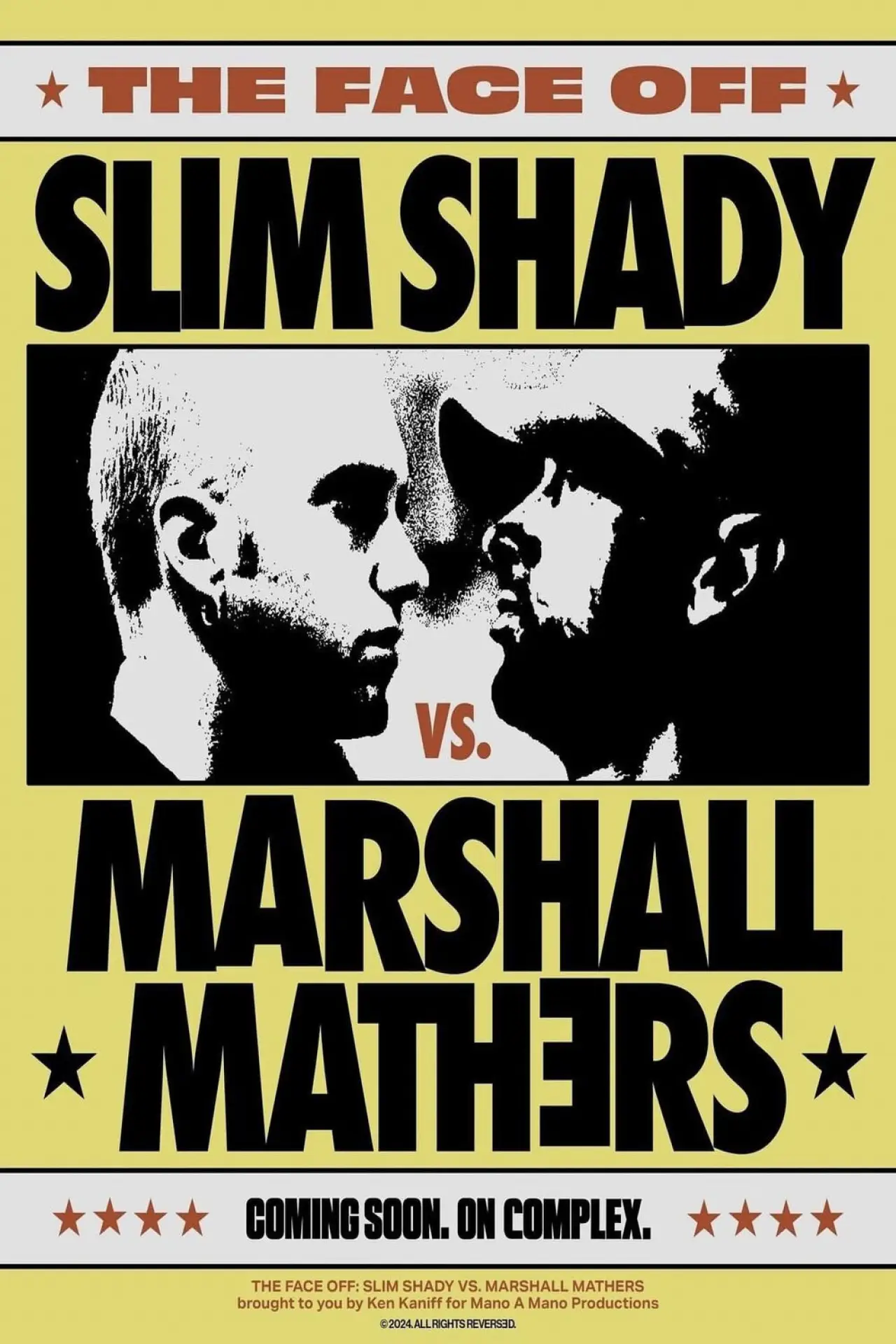 Plakat filmowy "Slim Shady vs. Marshall Mathers: THE FACE-OFF"