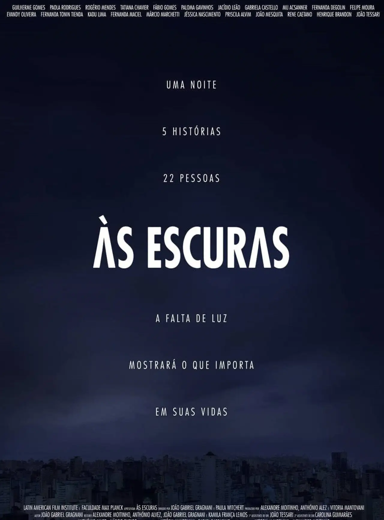 Plakat filmowy "Às Escuras"