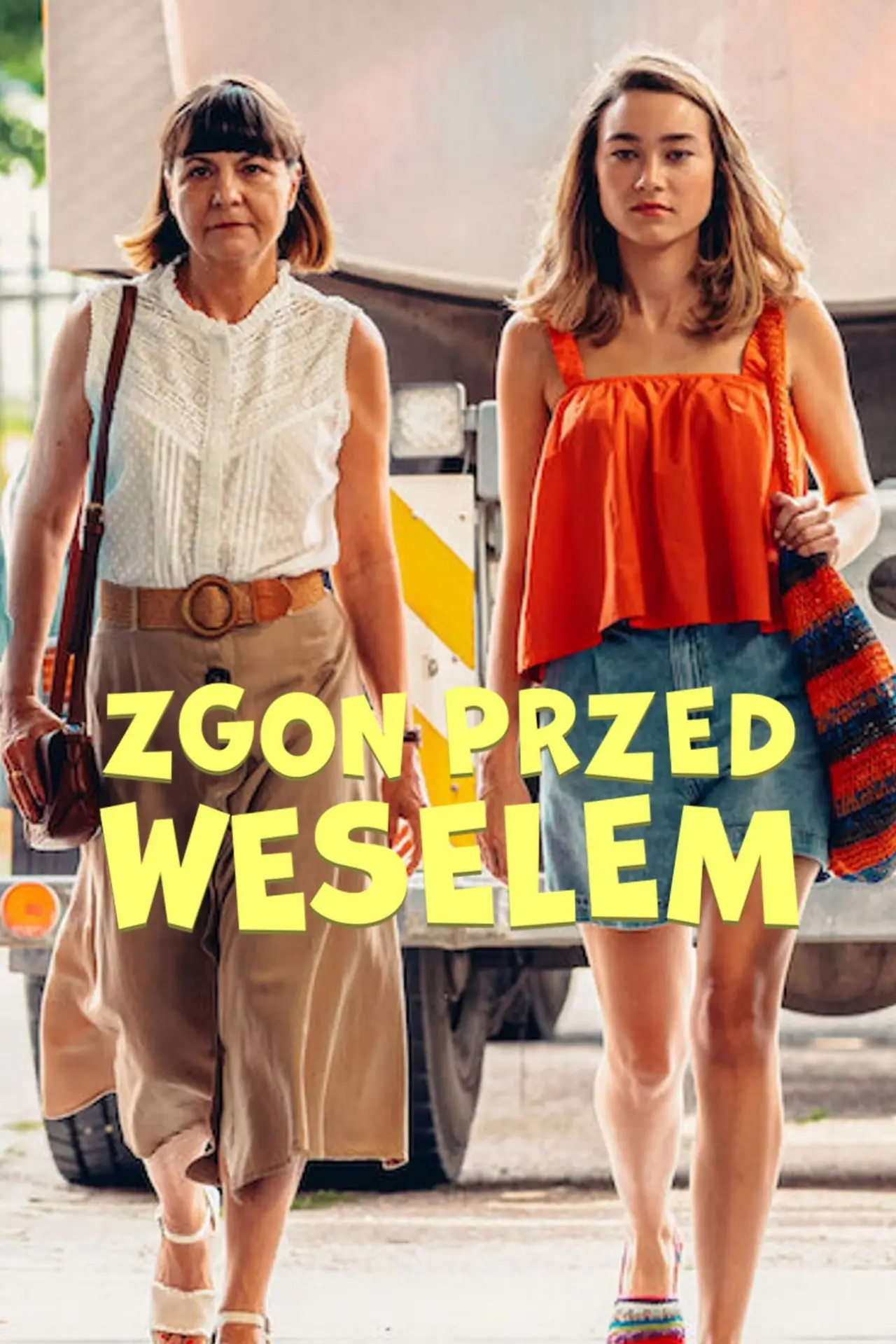 Plakat filmowy "Zgon przed weselem"
