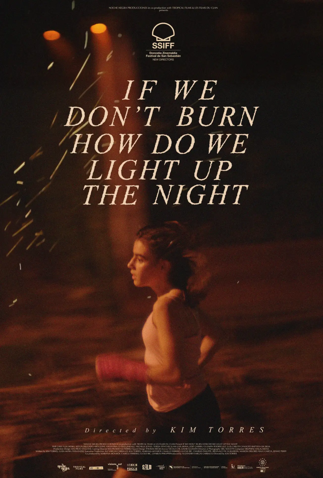 Plakat filmowy "Si no ardemos, cómo iluminar la noche"