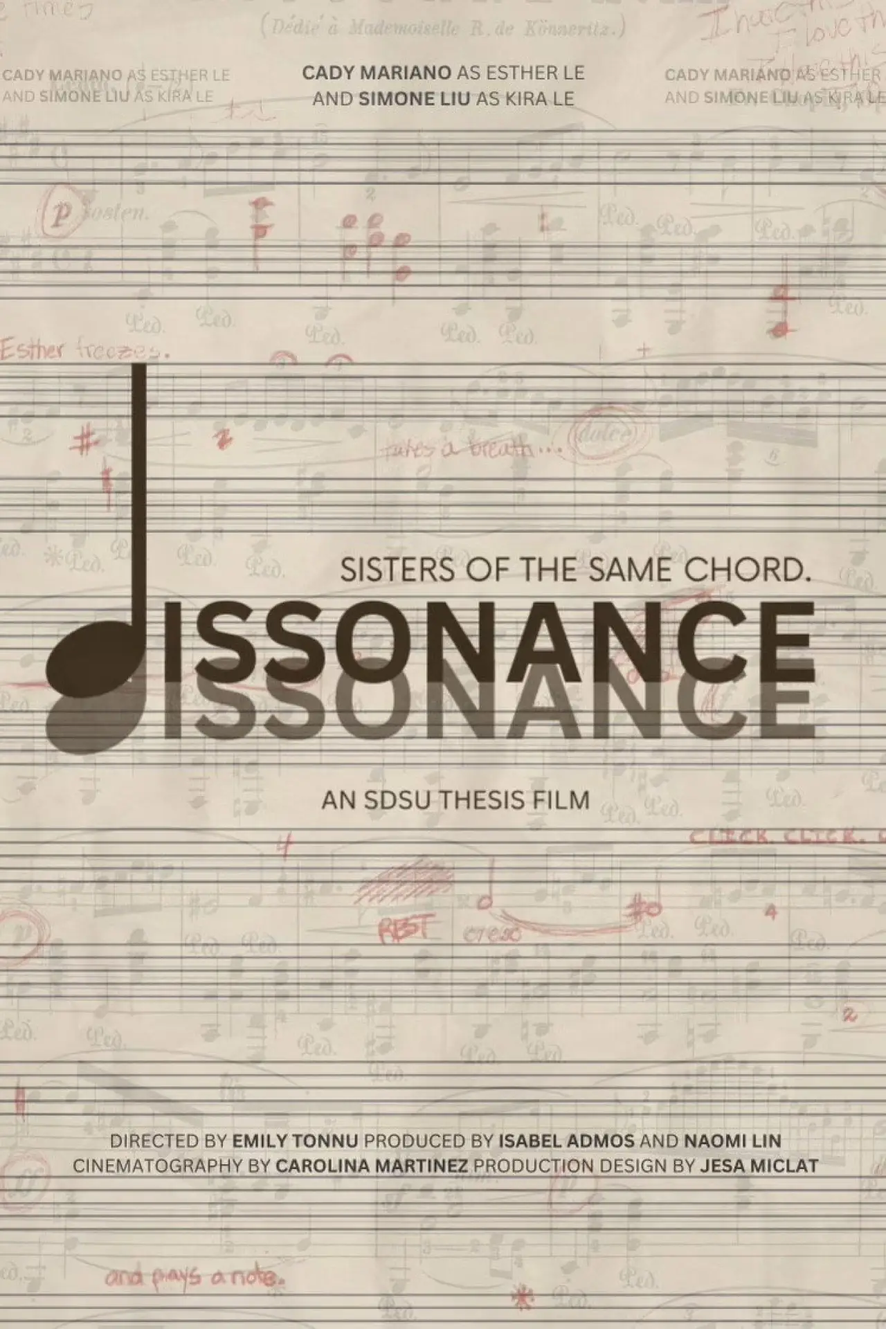 Plakat filmowy "Dissonance"