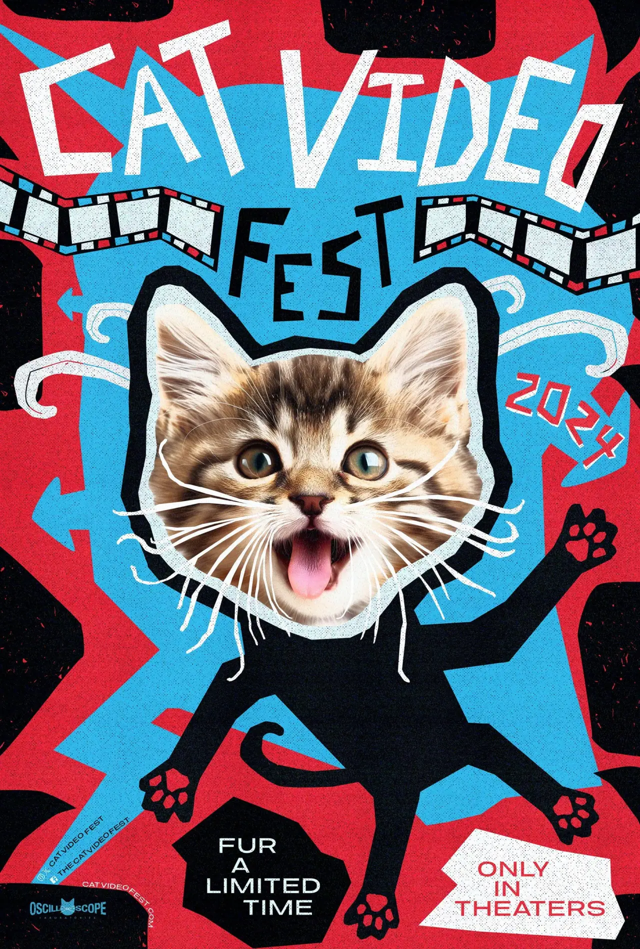 Plakat filmowy "CatVideoFest 2024"