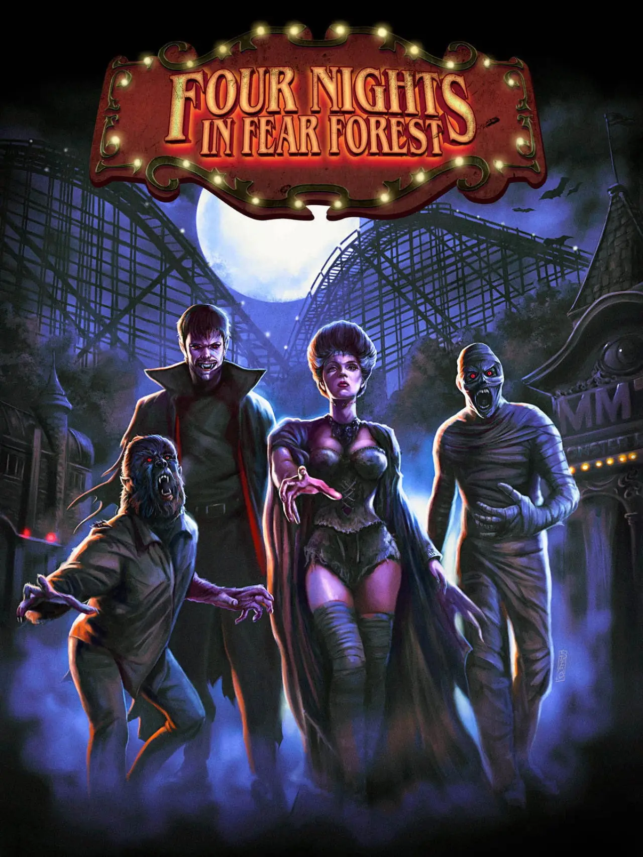 Plakat filmowy "Four Nights in Fear Forest"