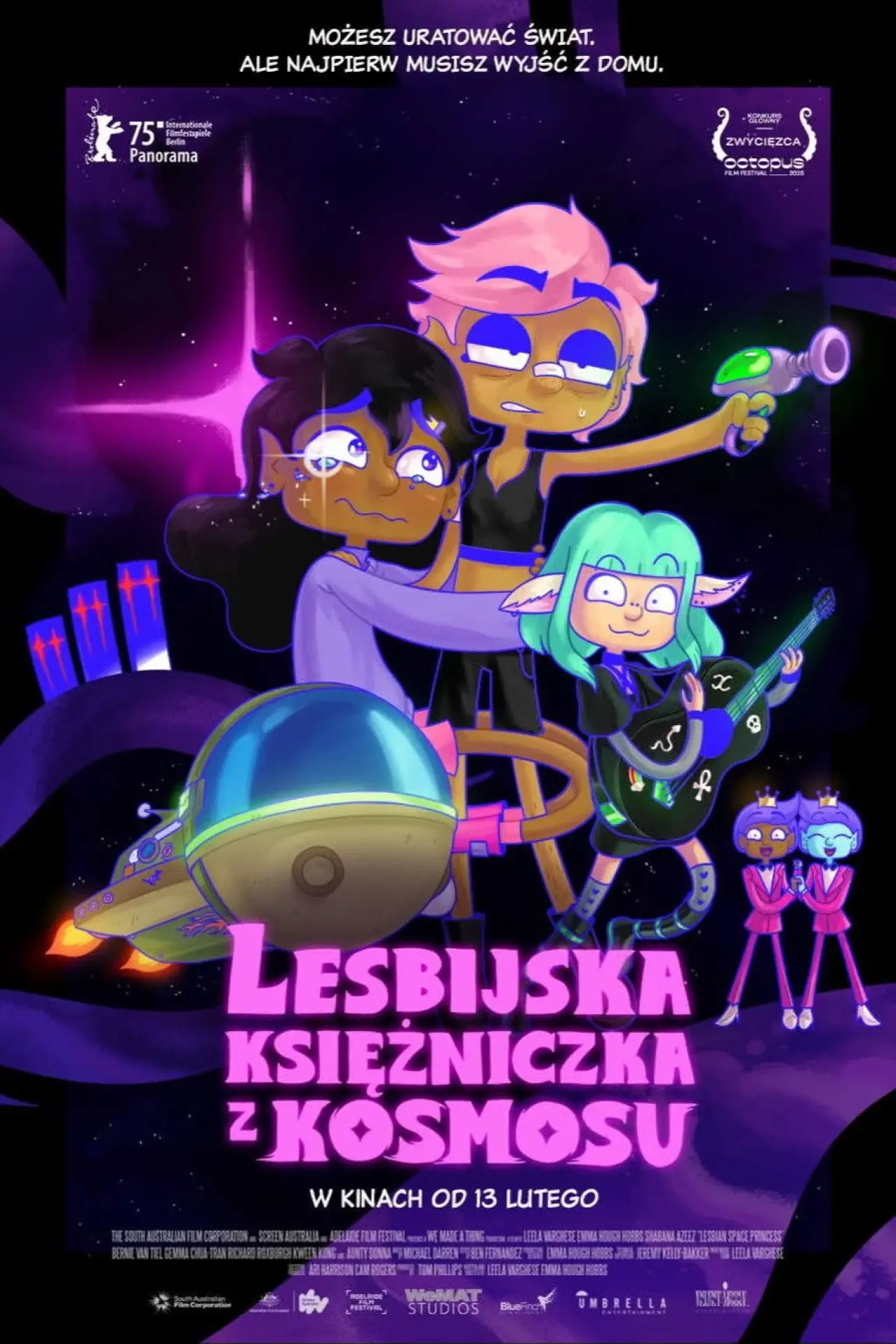 Plakat filmowy "Lesbijska księżniczka z kosmosu"
