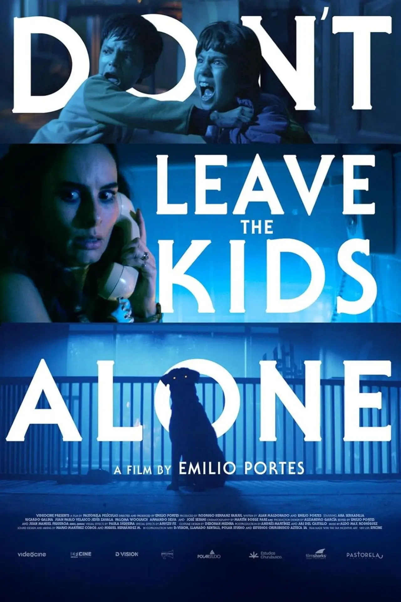 Plakat filmowy "No dejes a los niños solos"